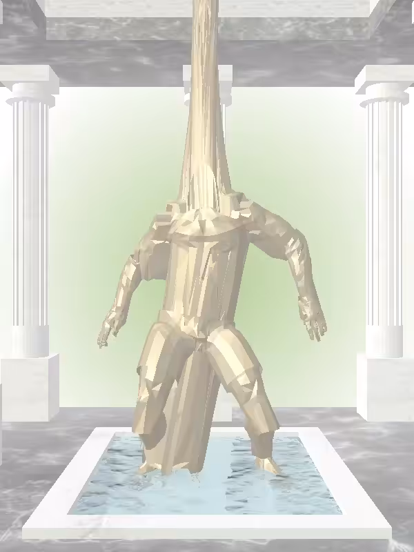 HeavenComputer: The Fragmented Dancing Faded Gold Man #84