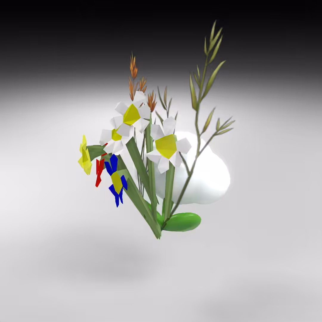 Hand-hacked Bouquet 126