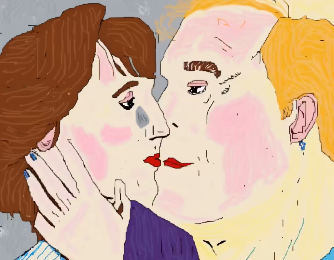 the deviates: Claire Patchet and Big Faced Man, sex manual models
