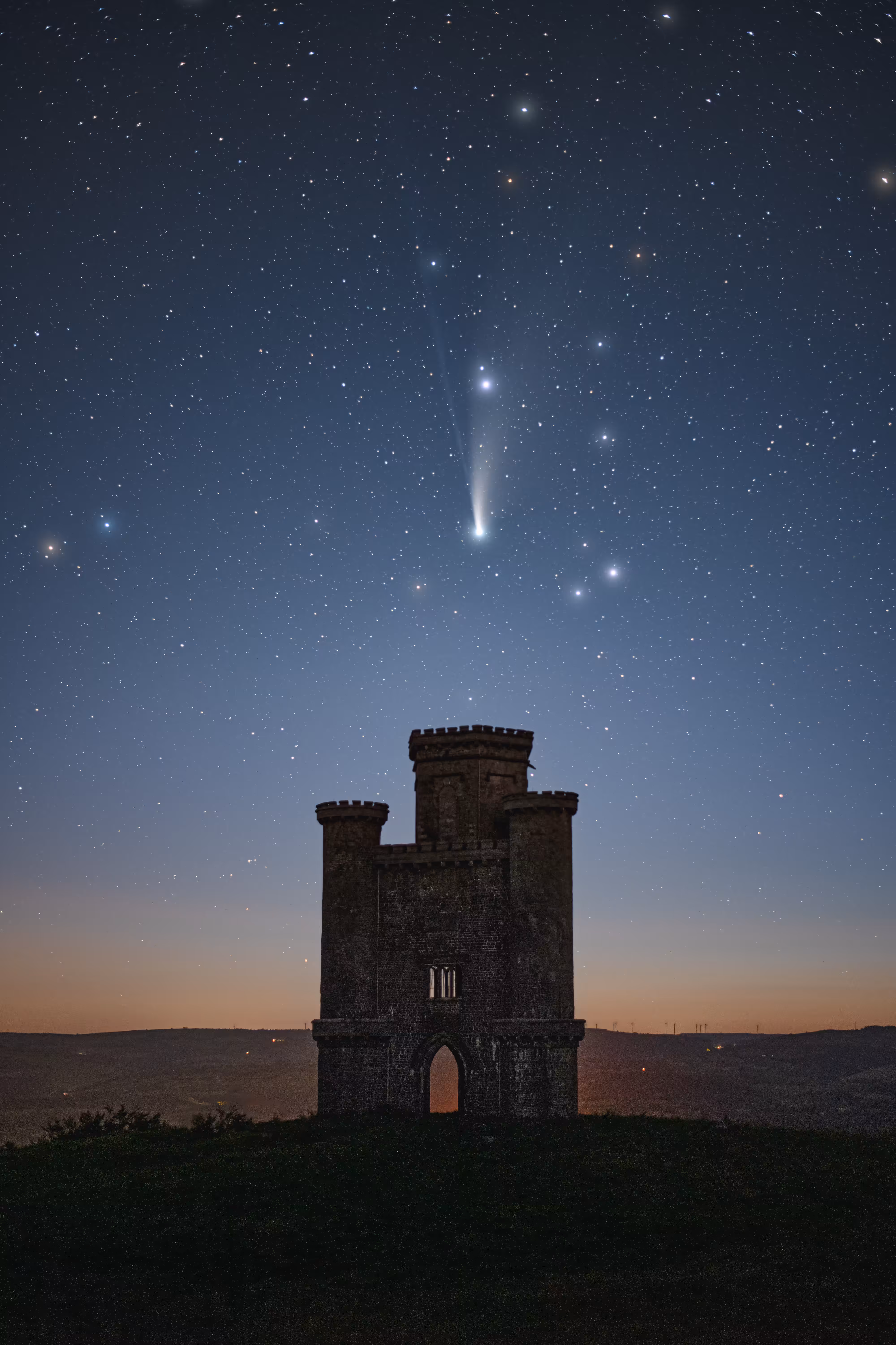 Comet Neowise Above Paxtons Tower
