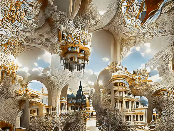 Visionary dreams of fantasy palace