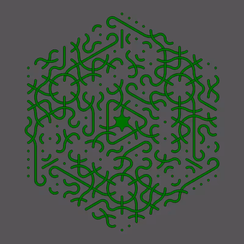 Threefold Symmetry - Dark Variations #21