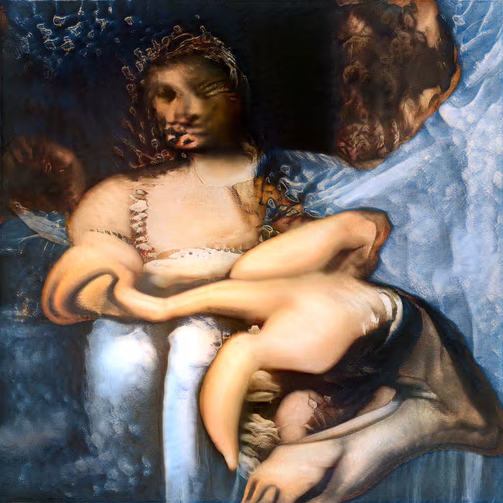 BABY CLOUD ANGEL - AI Renaissance Painting #9