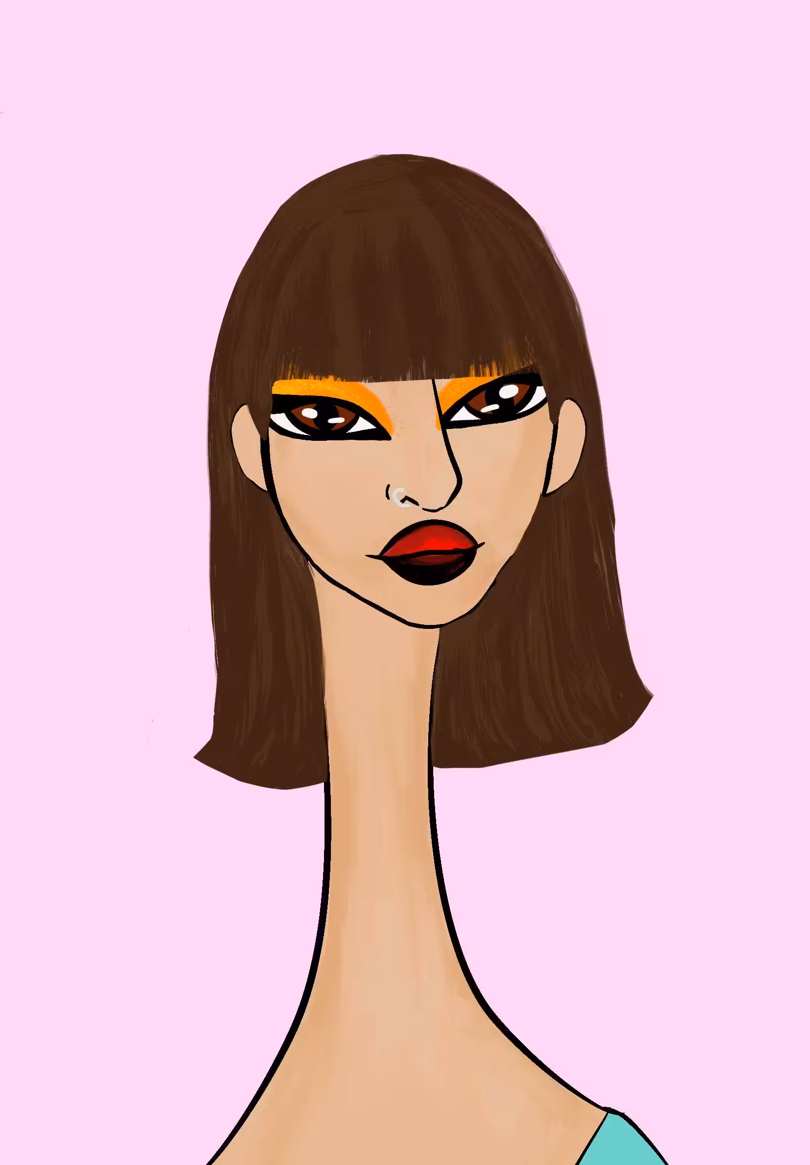 Long Neckie Lady #3001