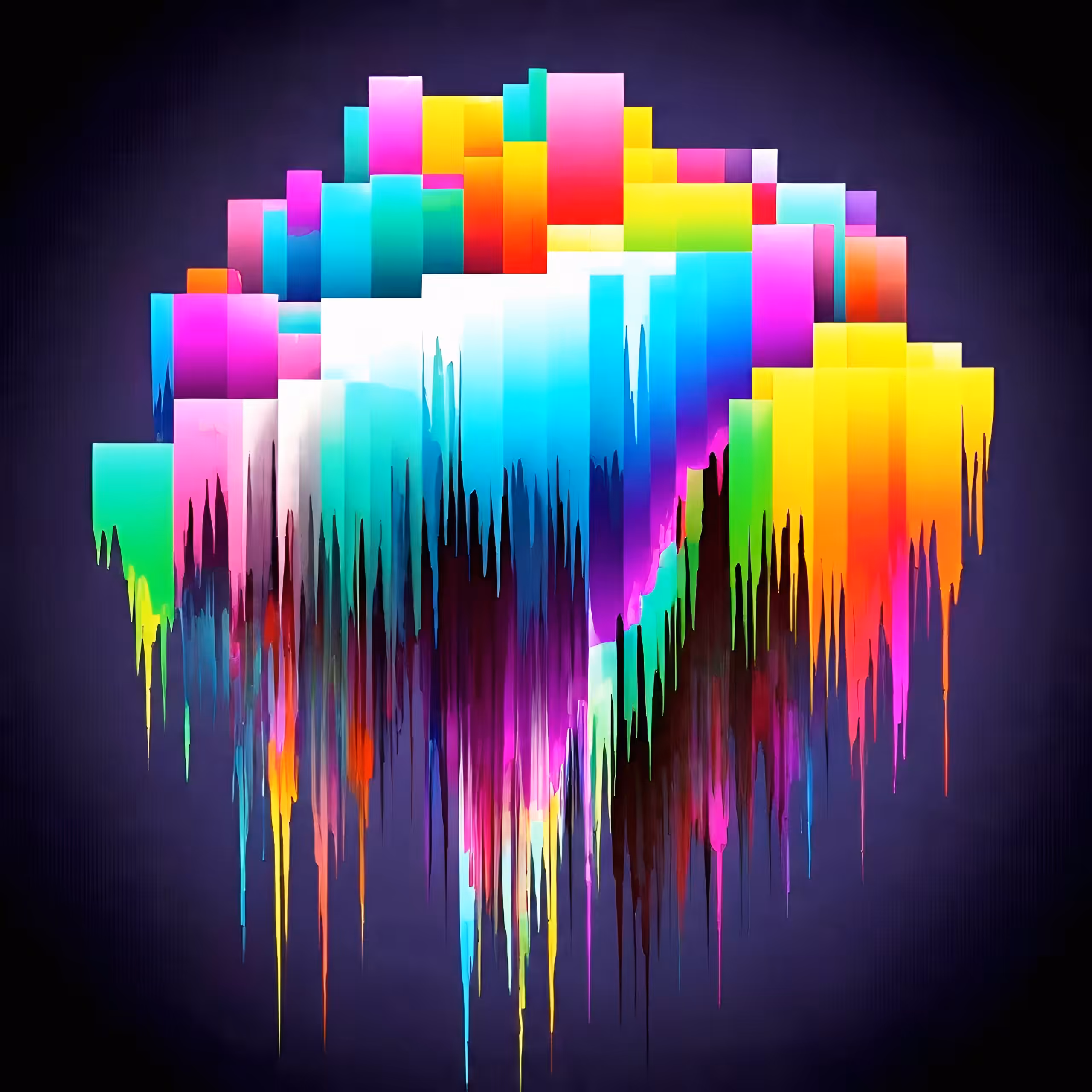 "DATA MELT CATHEDRAL" : A Pixel Block Architecture 