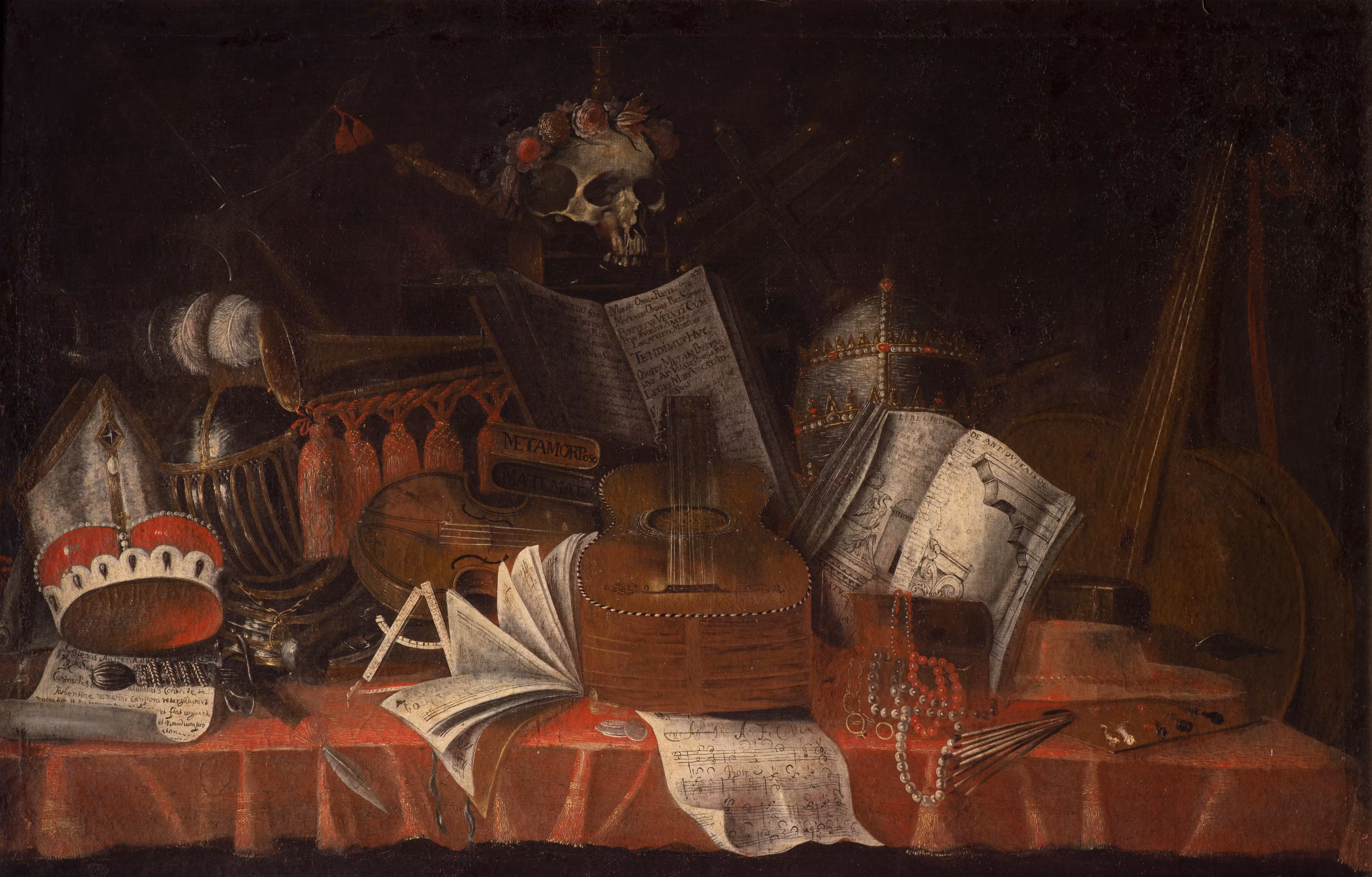 Proof of Patronage: A Vanitas Still Life, with Musical Instruments
