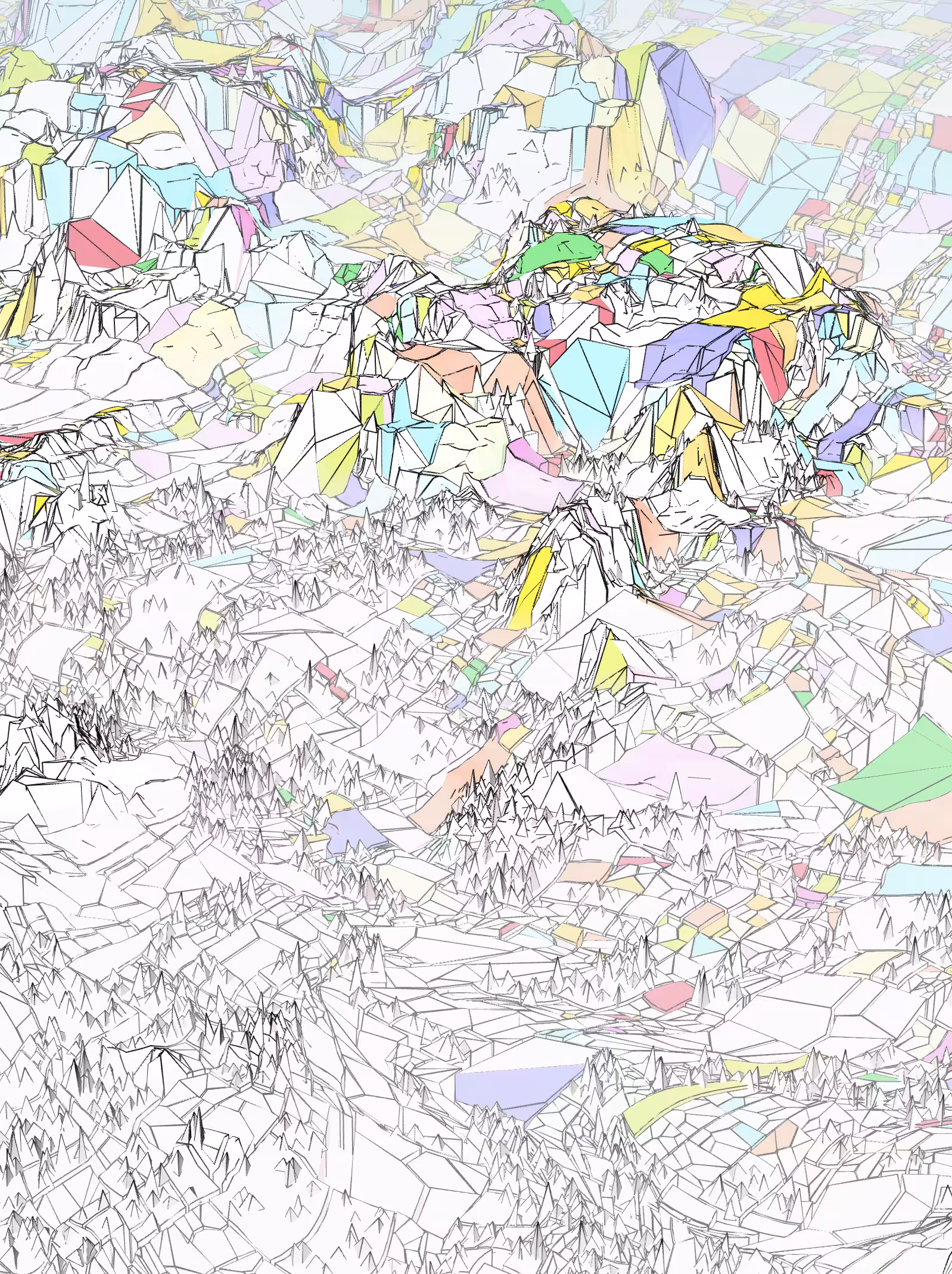 Exploring artificial landscapes