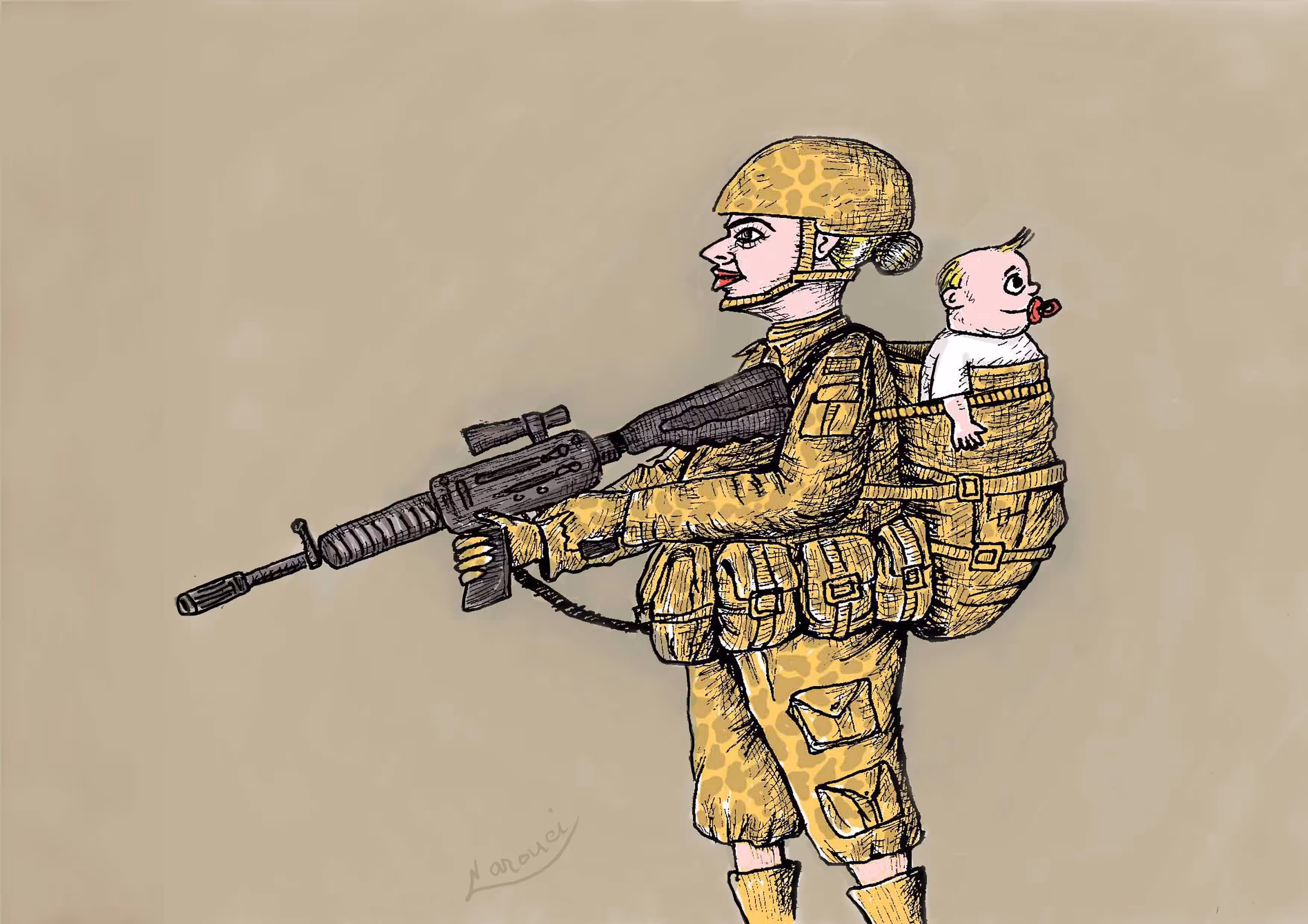 Army woman