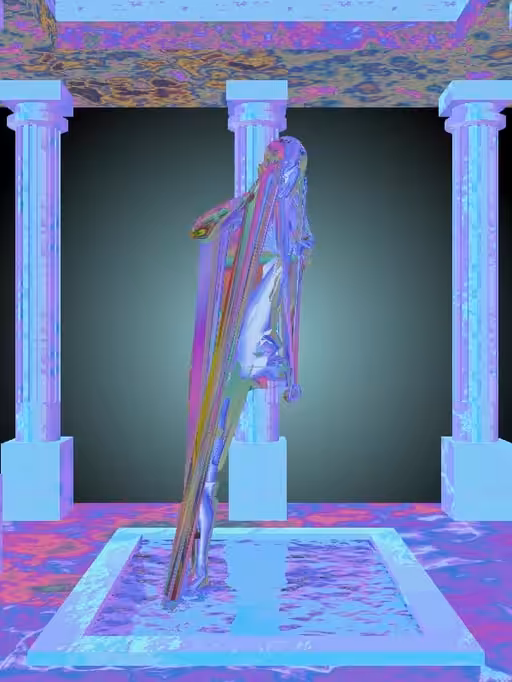 HeavenComputer: The Arguing Stealth Dark Blue Woman #7434