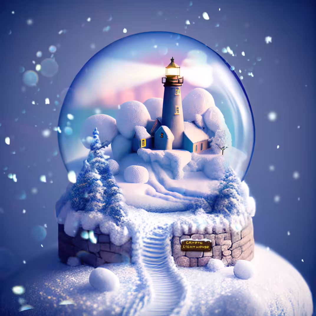 Snow Globe with a lighthouse