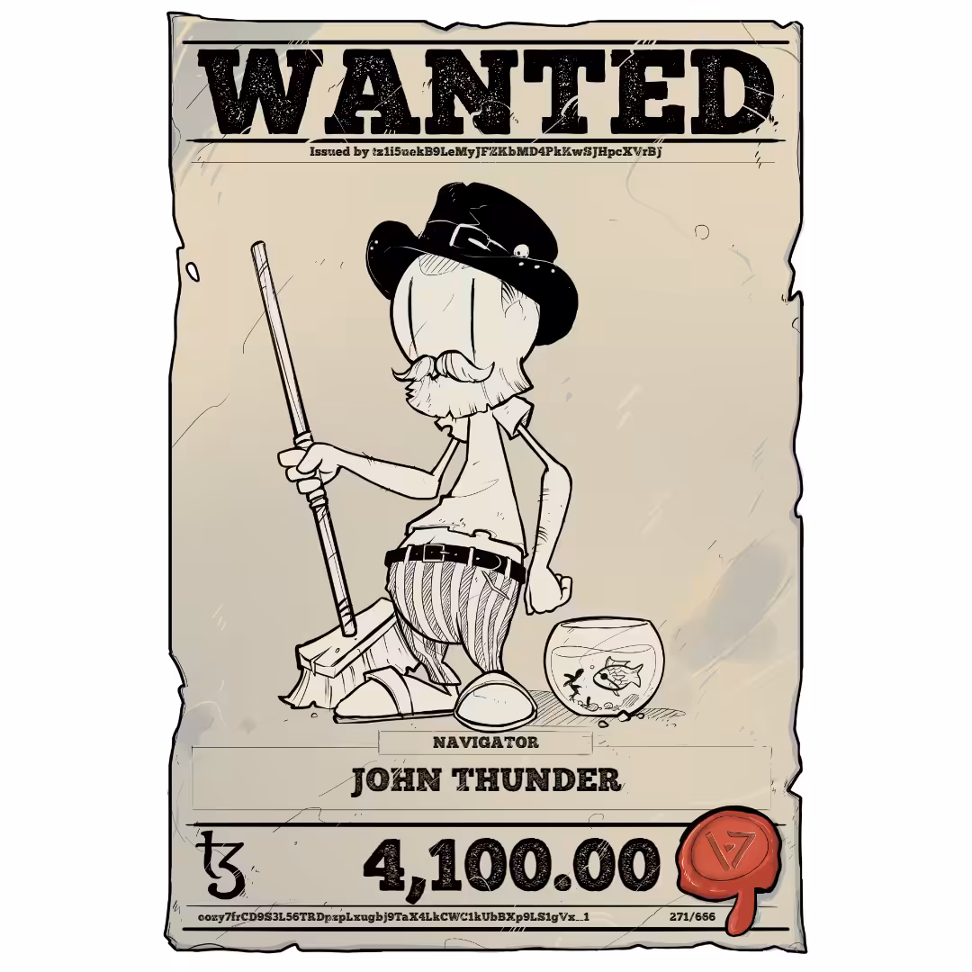 JOHN THUNDER | TEZOS PIRATE 271/666