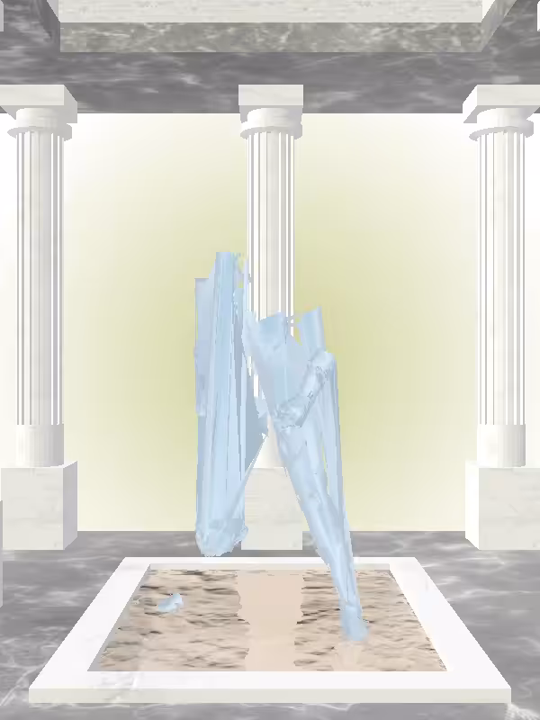 HeavenComputer: The Kicking Ethereal Blue Woman #556