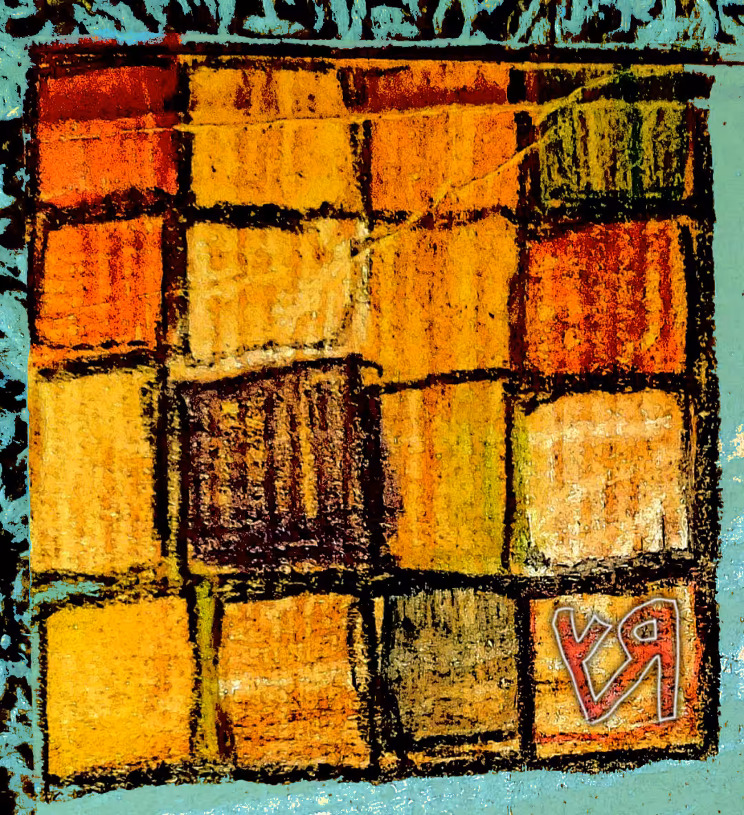 "Abstract (Cells)" by Richard F. Yates (Holy Fool)