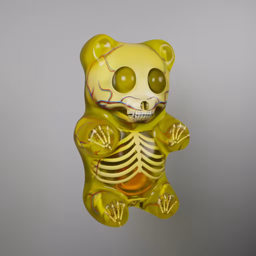 Gummi Bear Anatomy (Lemon)