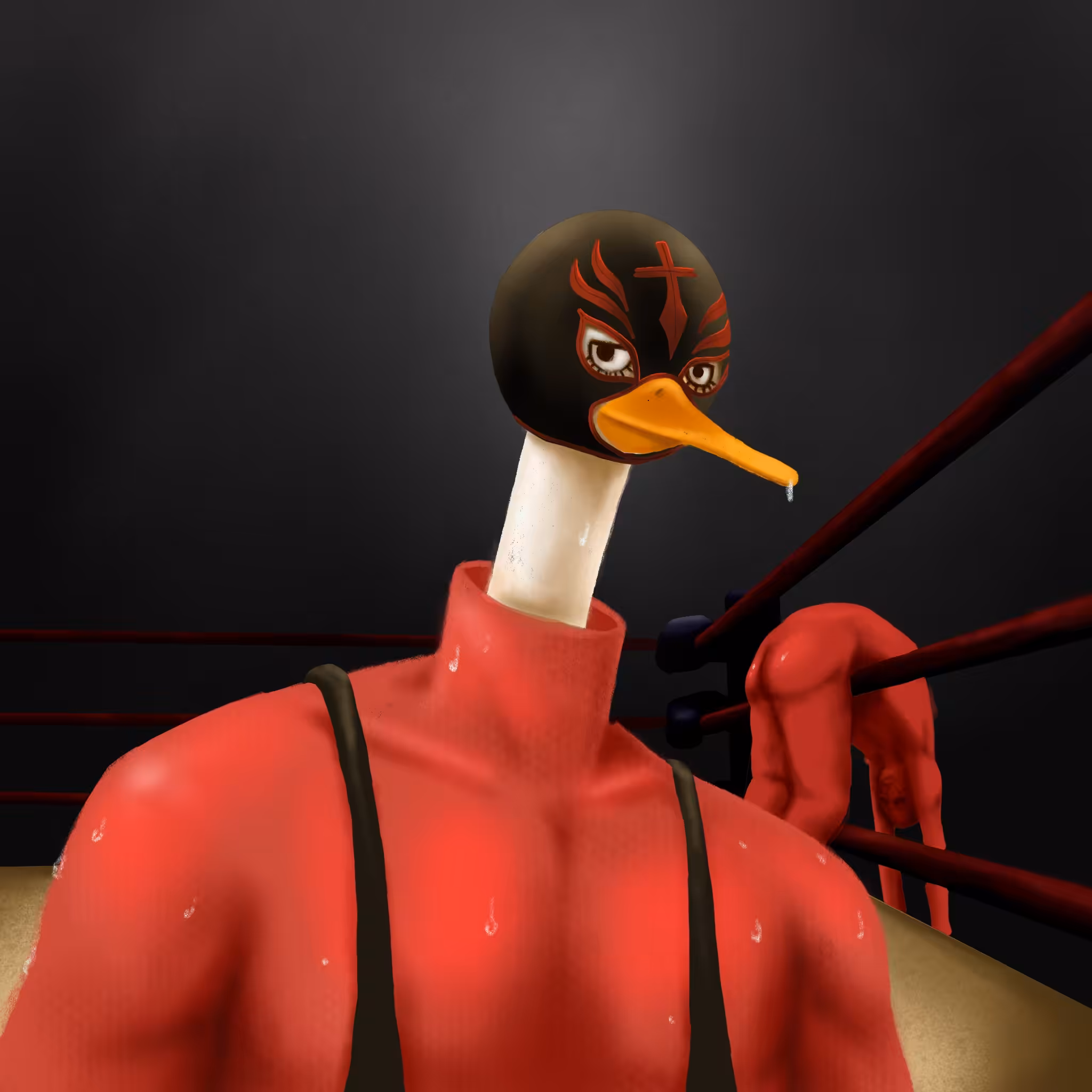 wrestler duck
