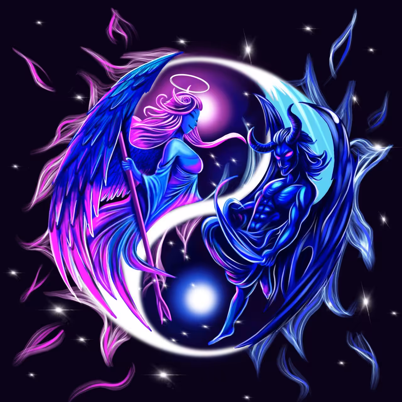 Angel and demon