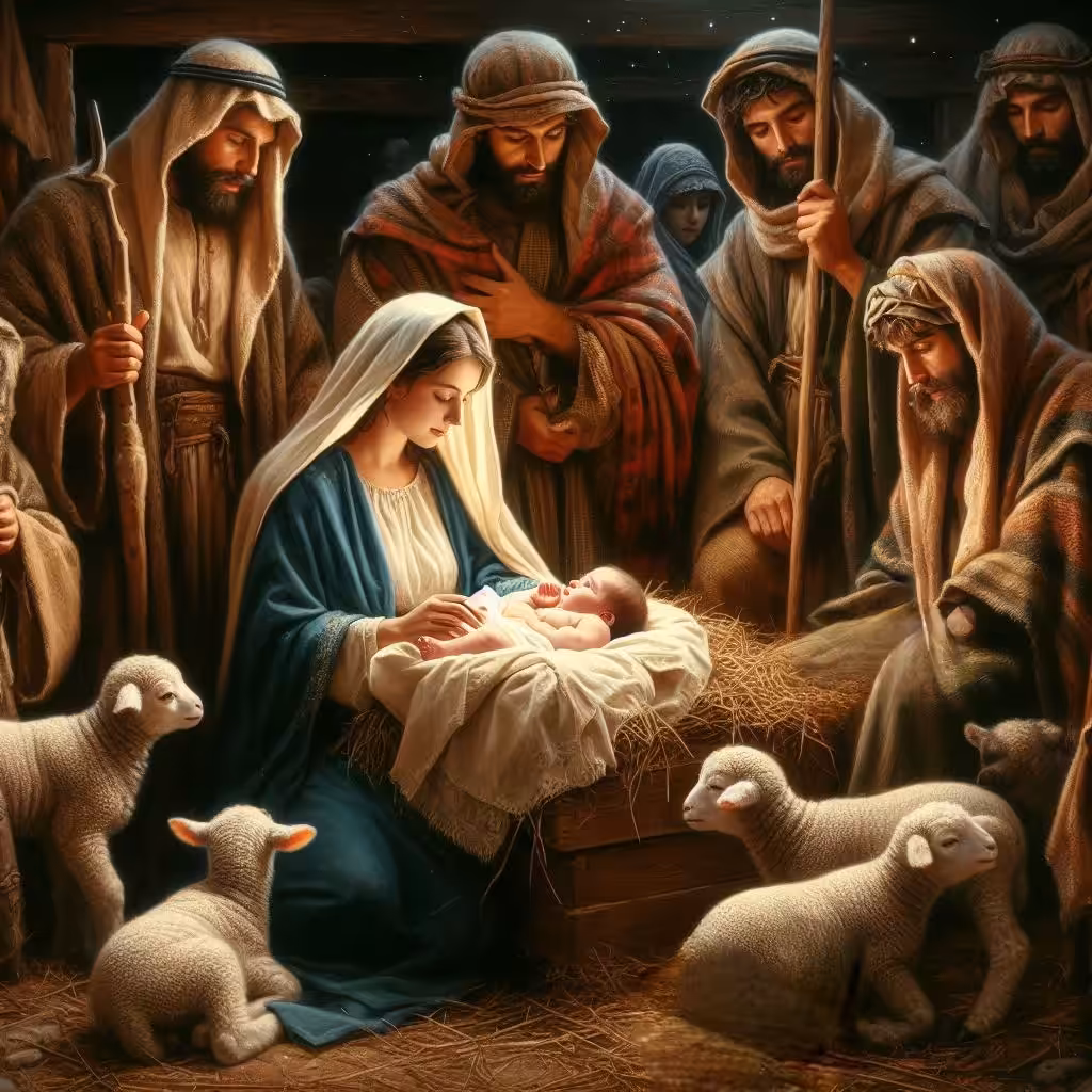 Shepherds Worship Him