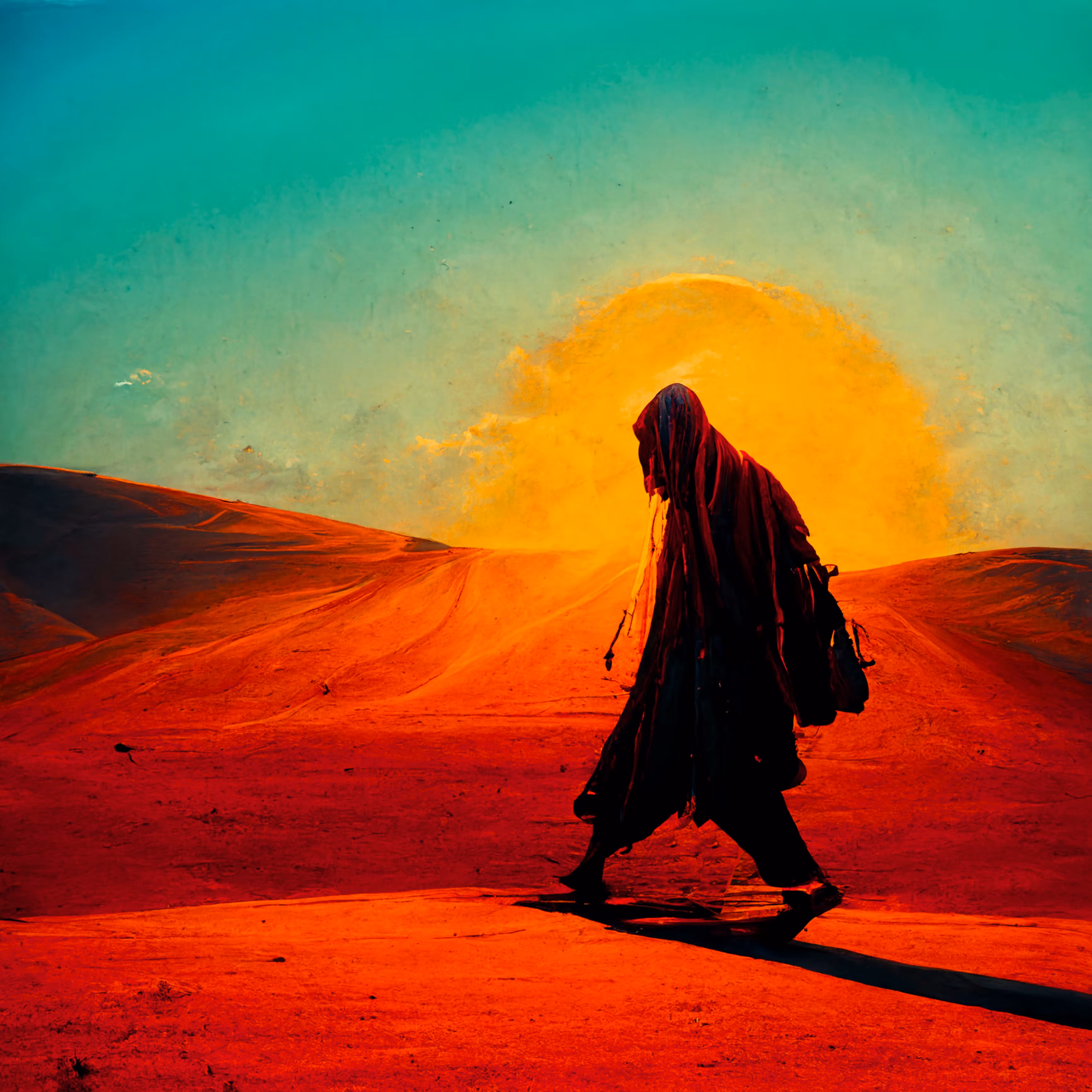 Burning Desert Sun