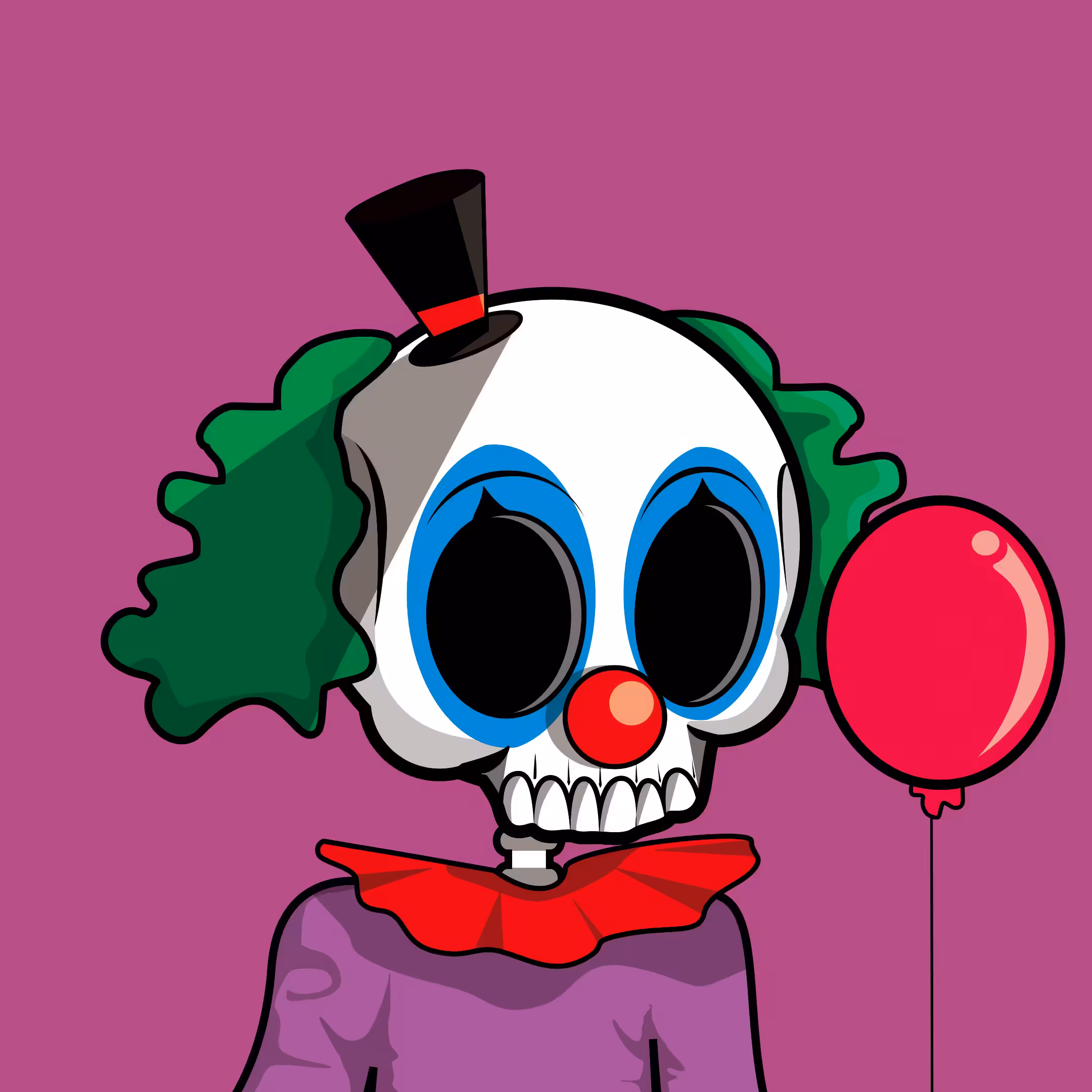 Edgar The Skeleton - Clown #24