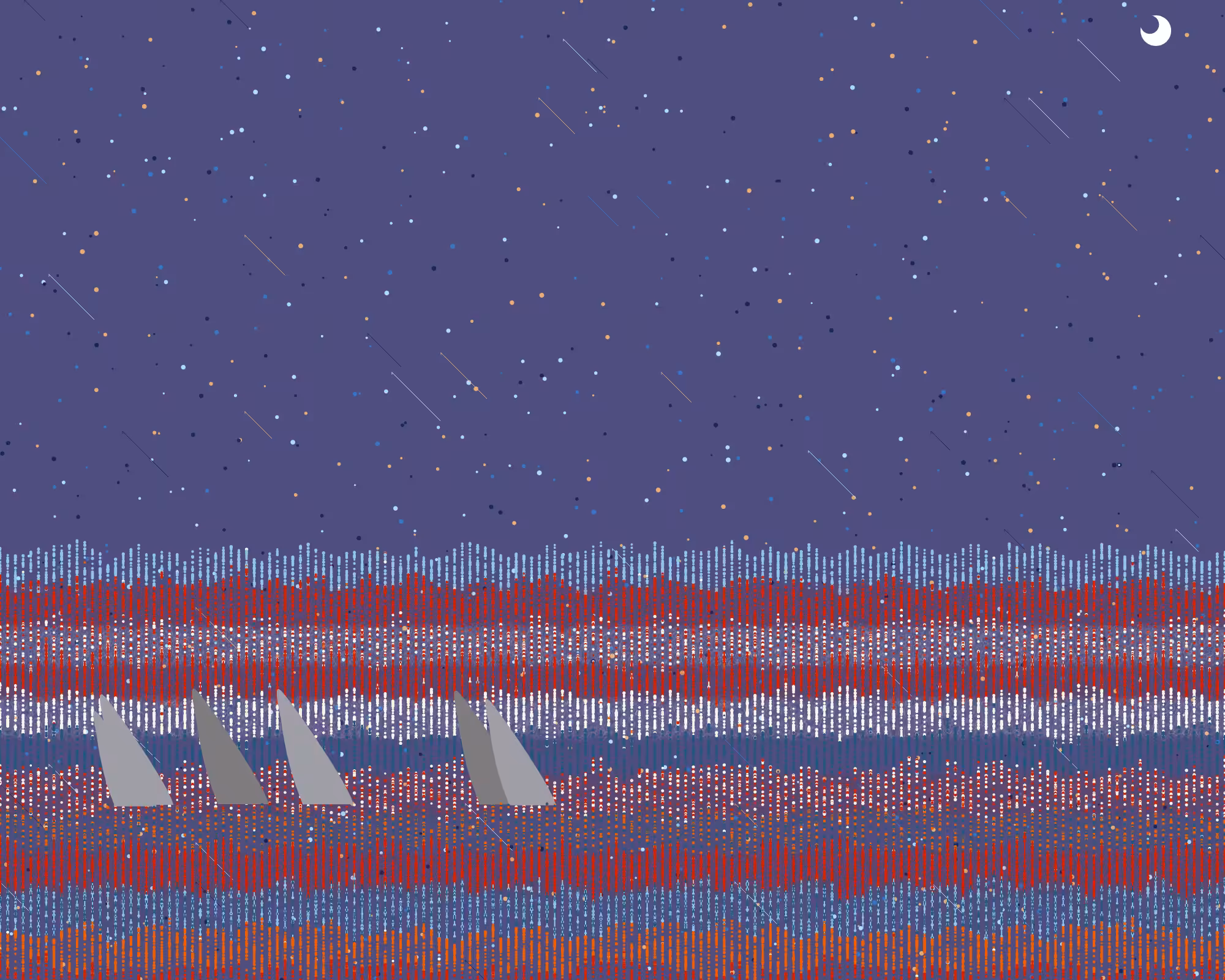 dangerous,ocean,shooting star and night #15