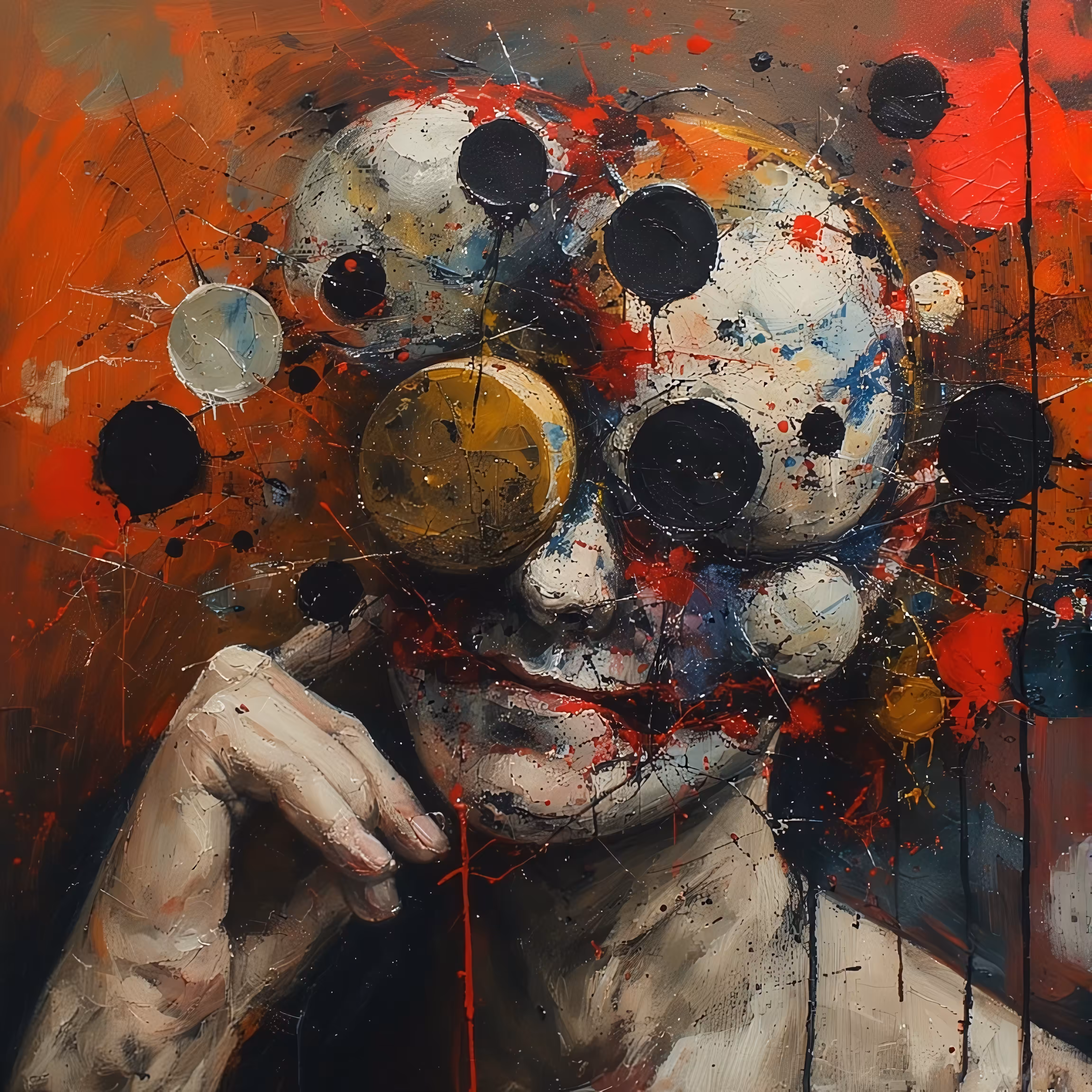 Eyes of Chaos: Chromatic Whispers of the Fragmented Psyche