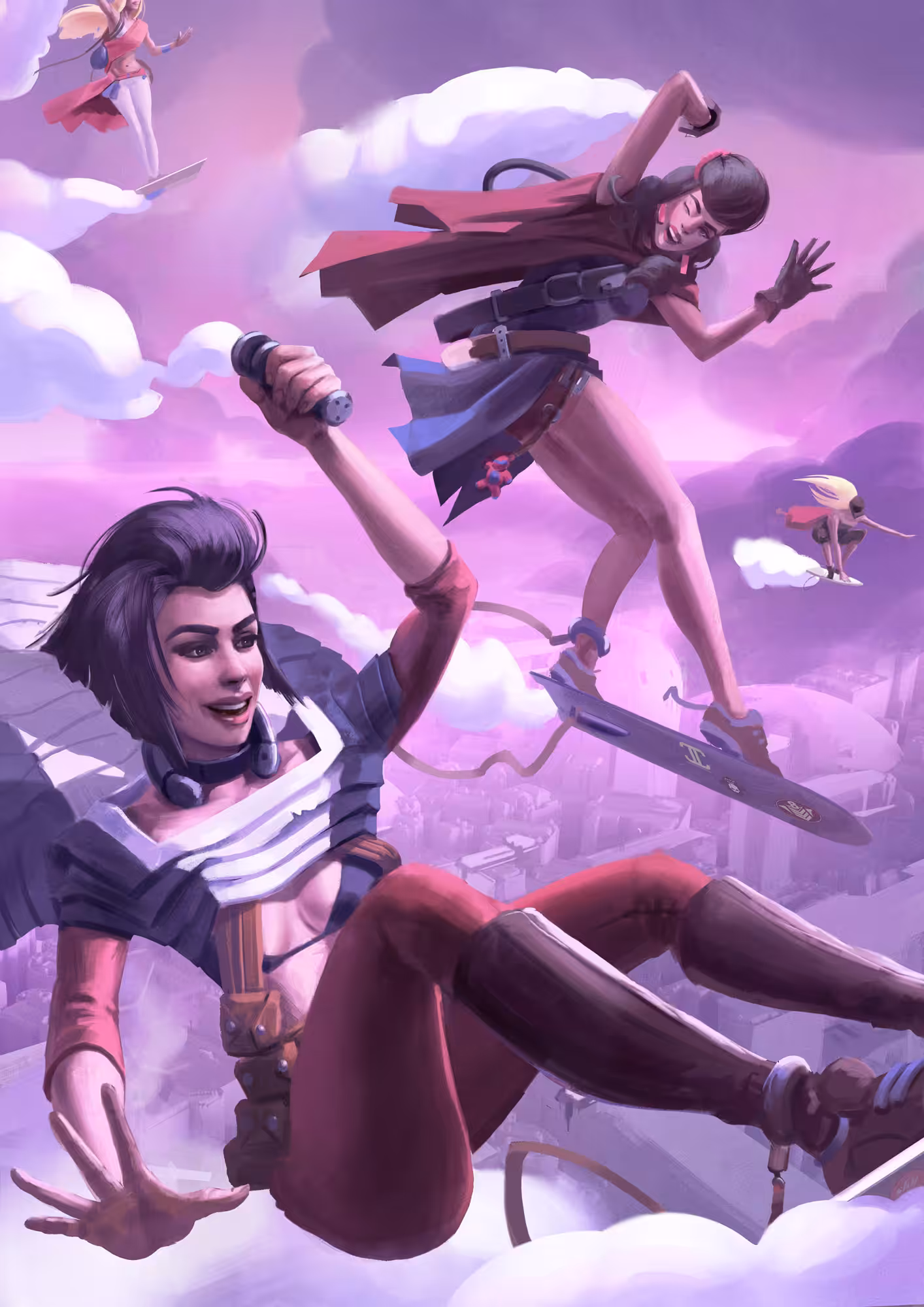 Hover Girl Gang Illustration 1