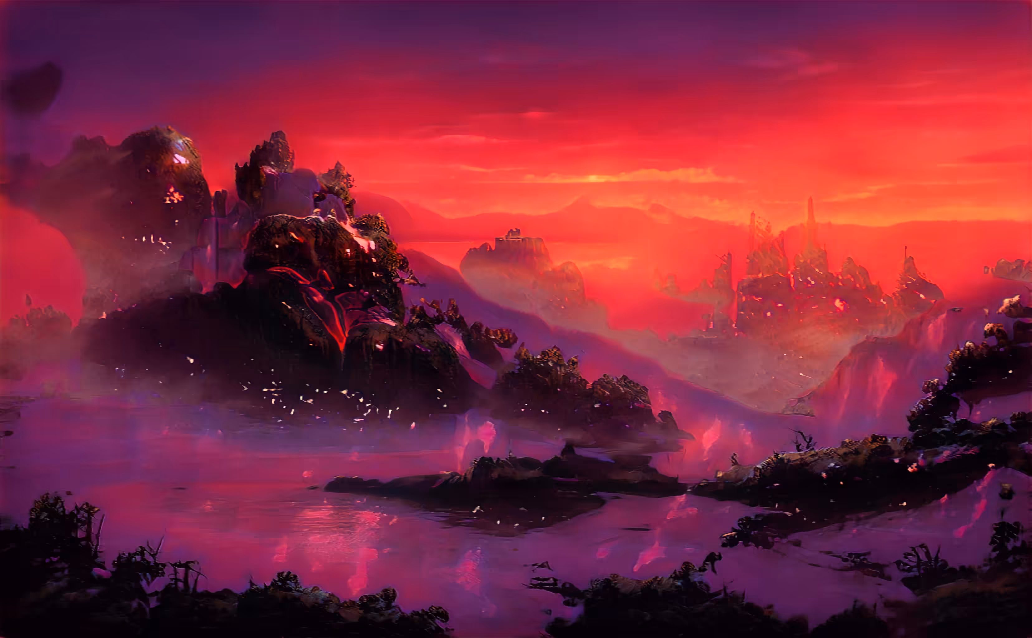 1000 unique Ai Generated Landscapes: AI Landscapes #0477