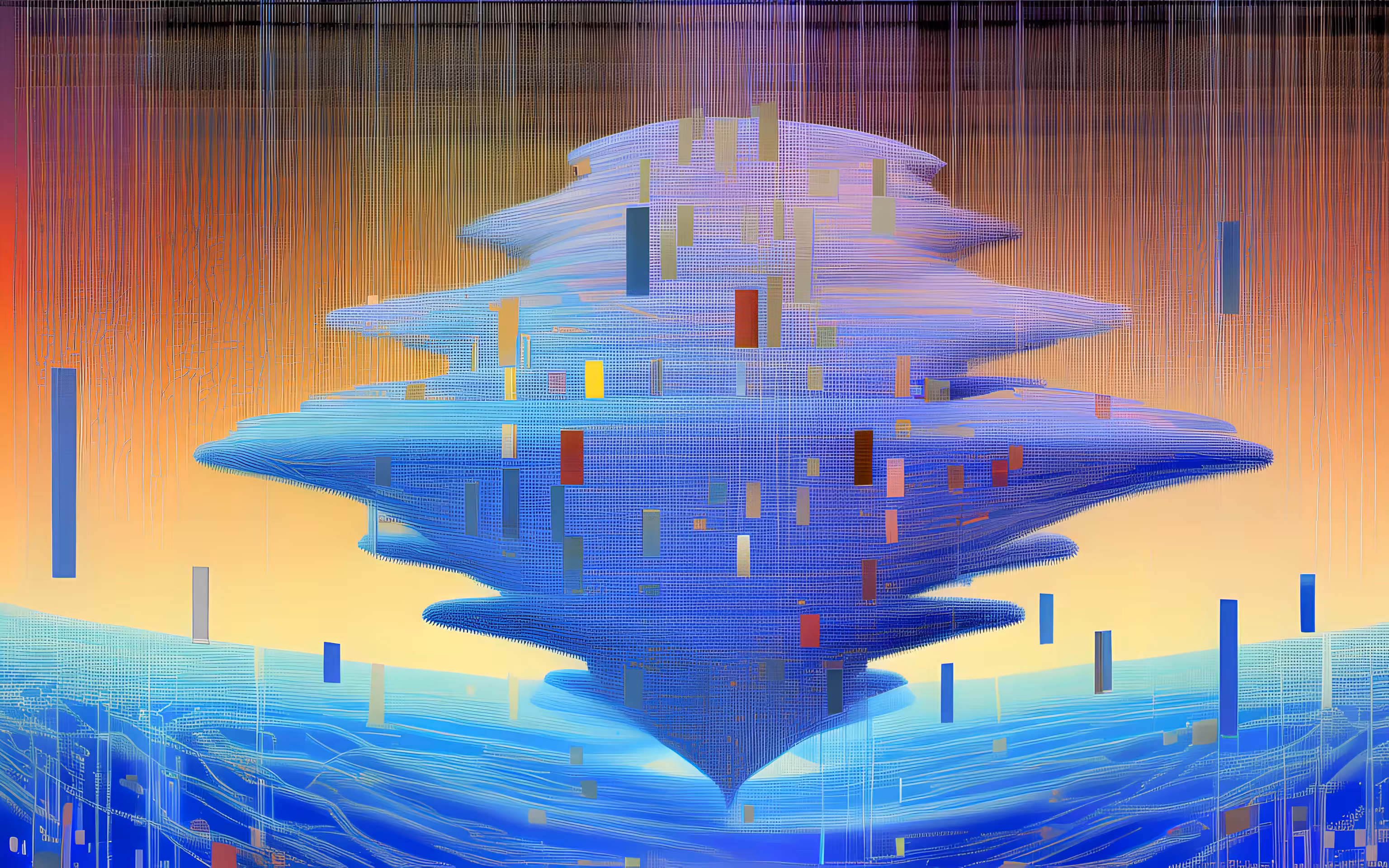 AI imagines famous generative artworks #116