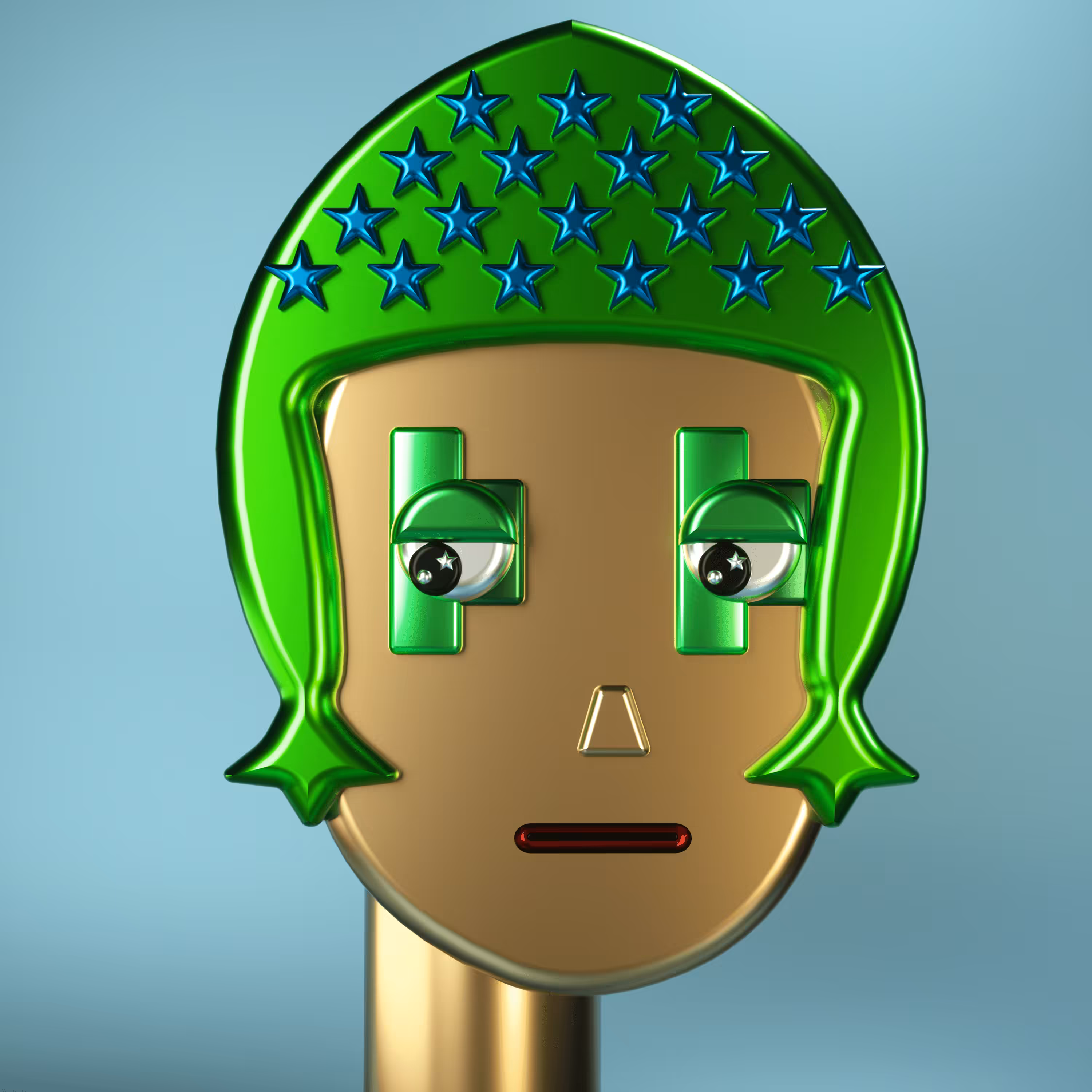 3D Chrome Punk #0664