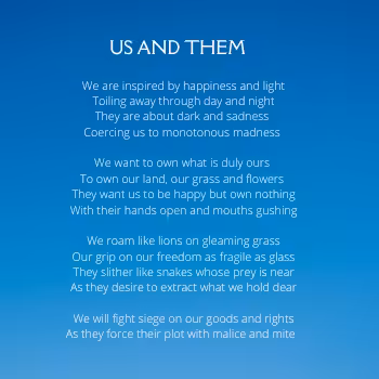 Us and Them