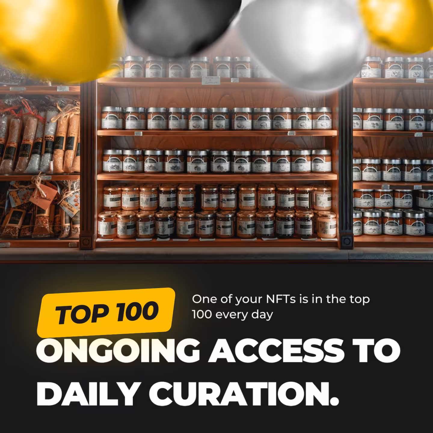 Your NFT is in the top 100 of the Daily Curation.
