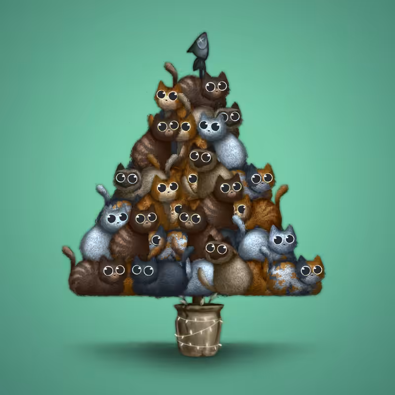 Fluffy Christmas Tree #51