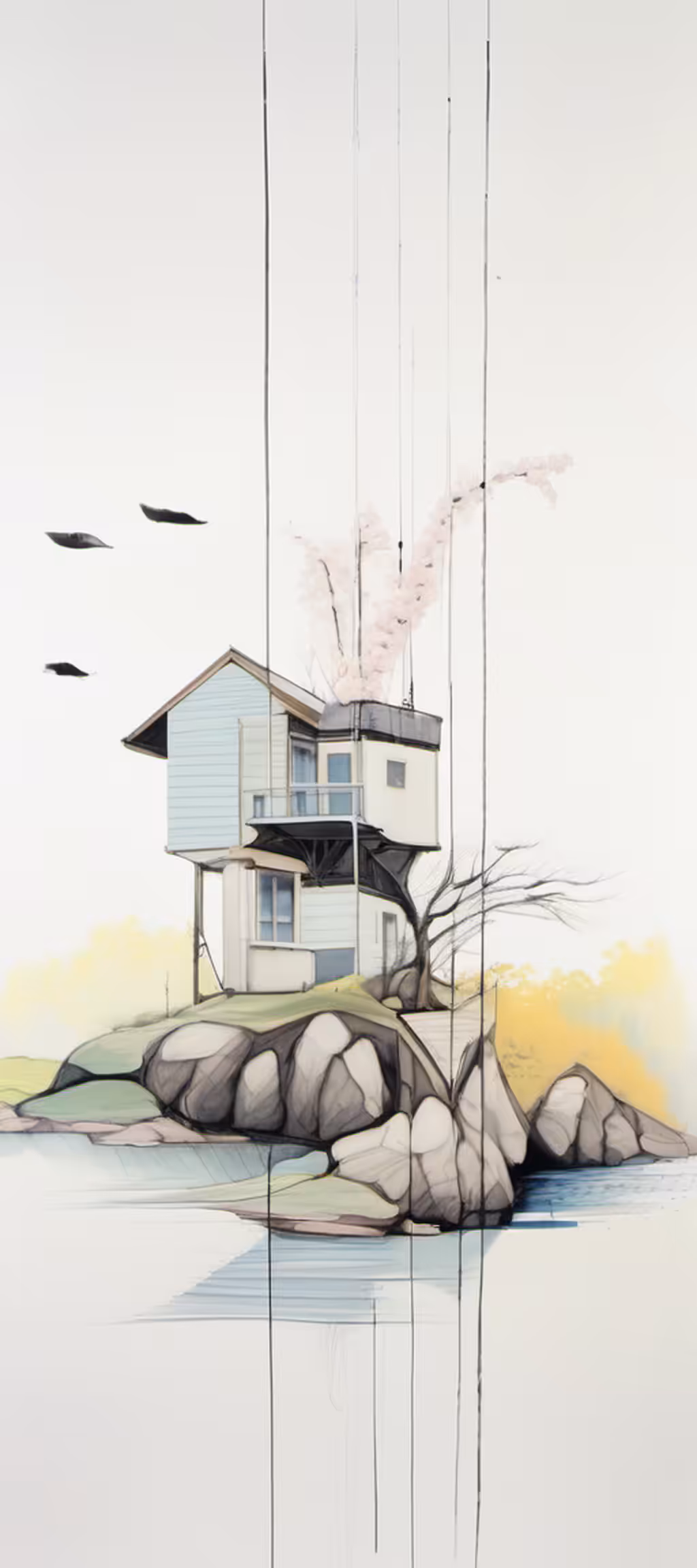 Tall Houses + Trees #14