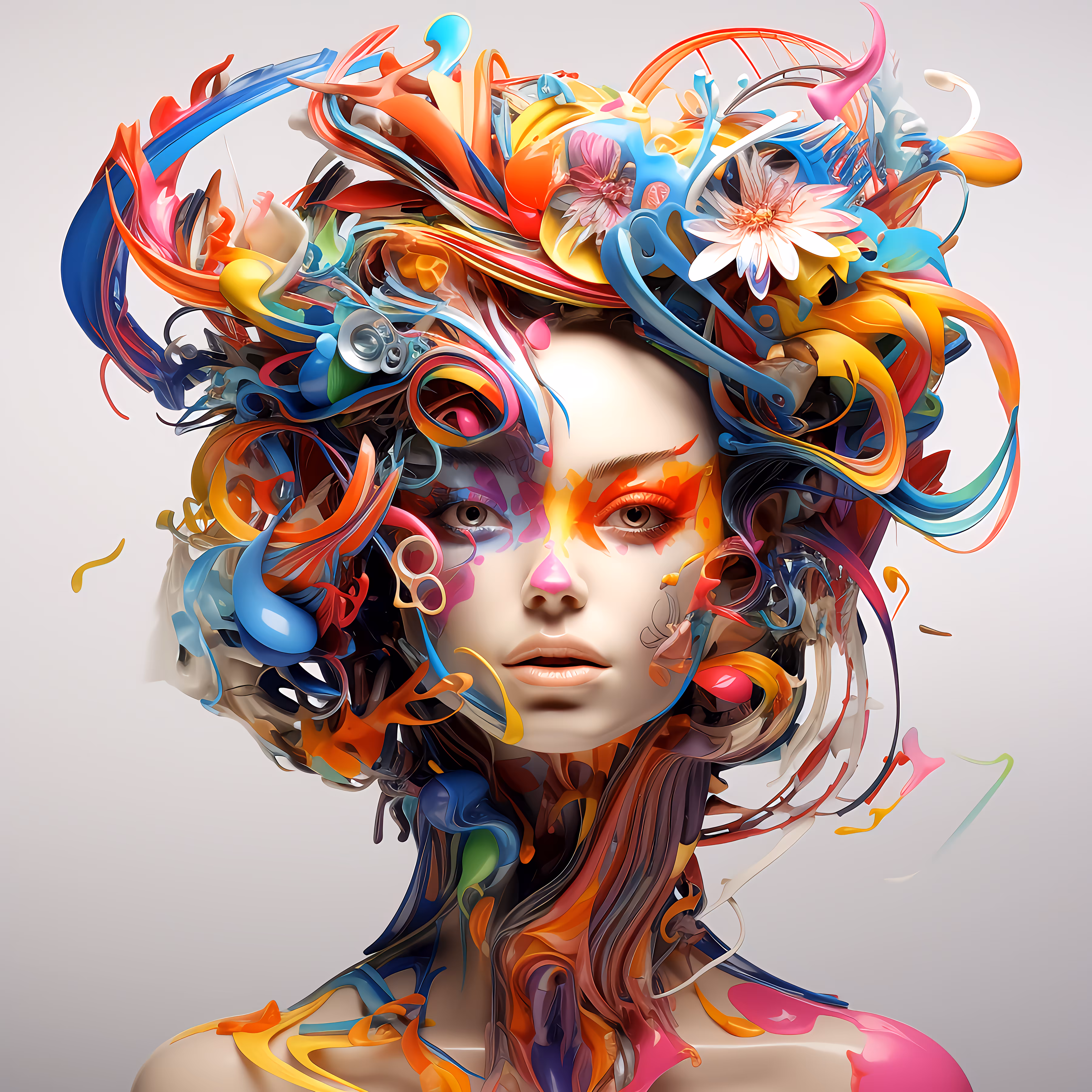 Colorful head 7 