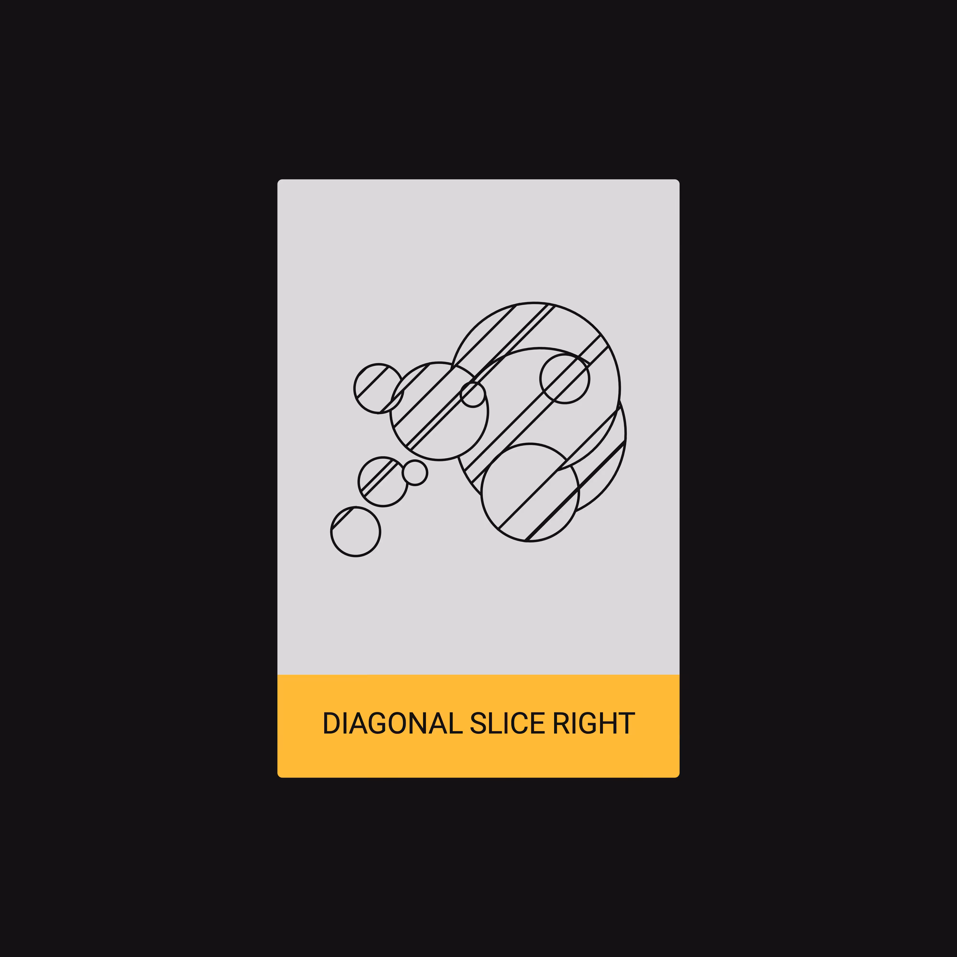 DIAGONAL SLICE RIGHT (ALGORITHM) [ART CARDZ]