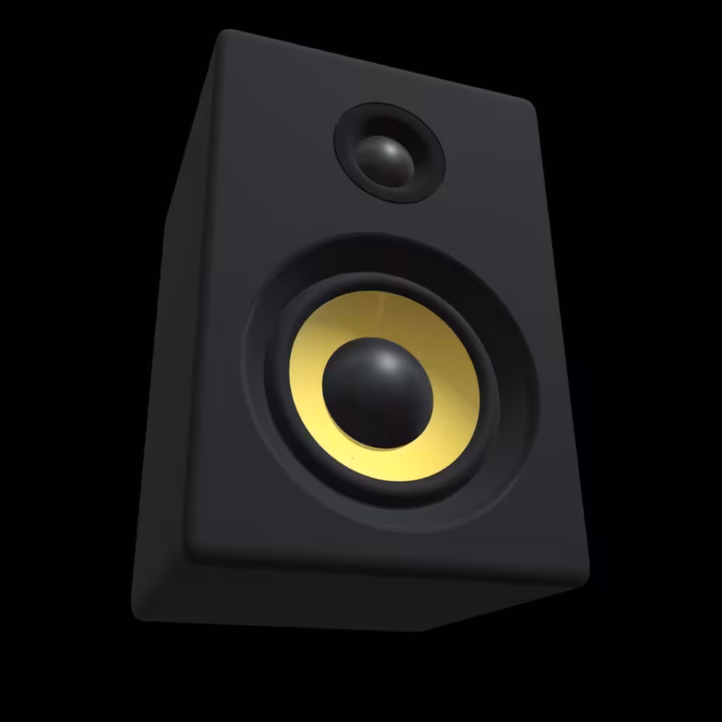 Studio Monitor Speaker (Yellow)