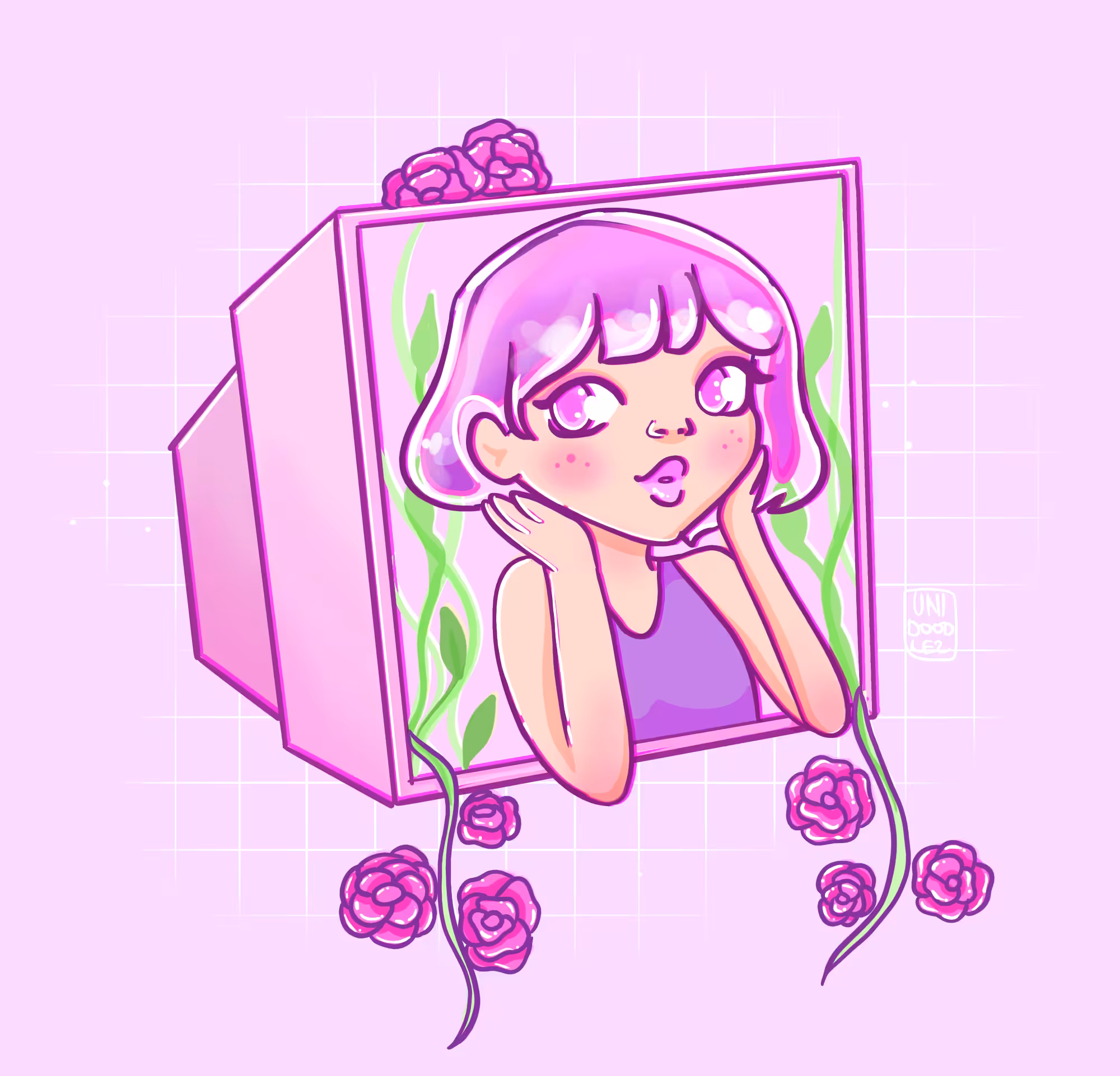 TV aesthetic girl