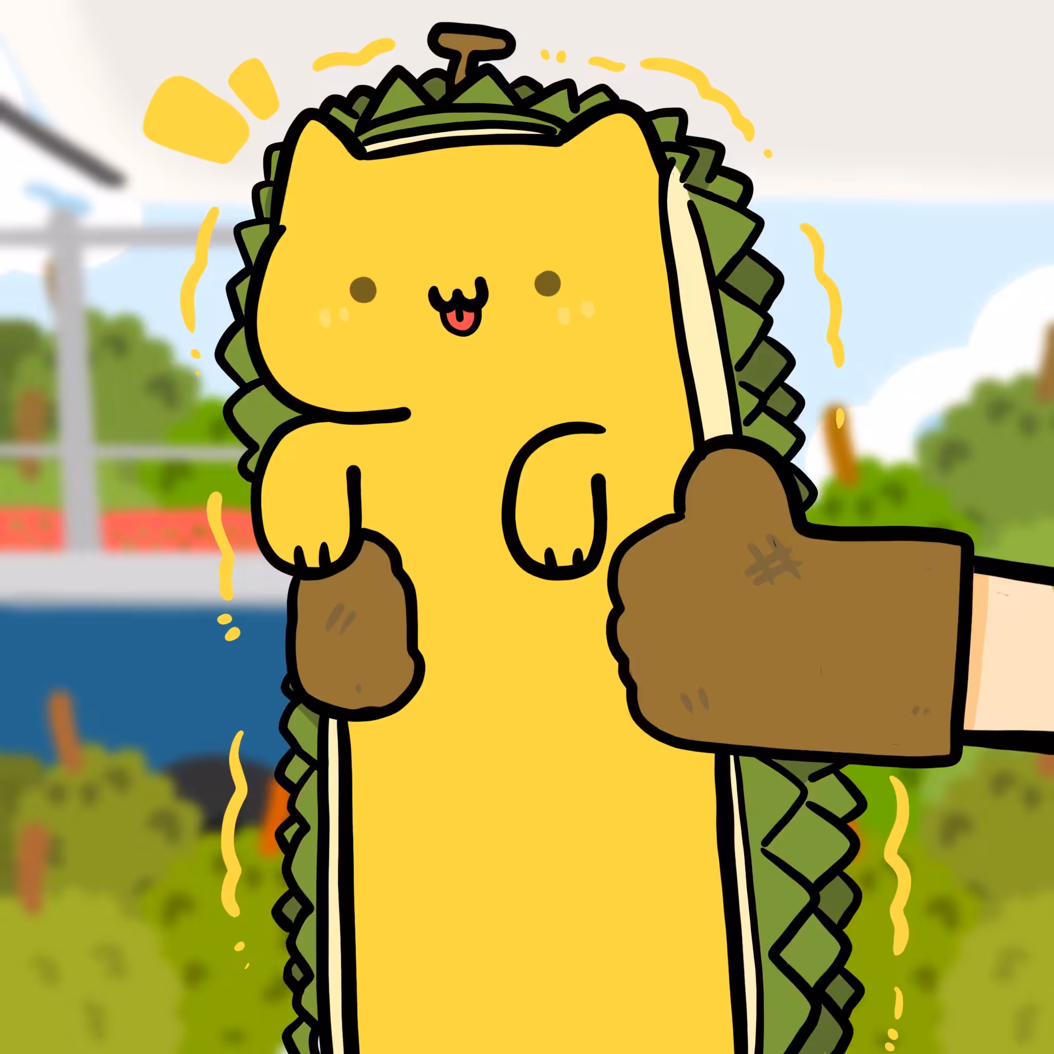 Long Long Durian cat   