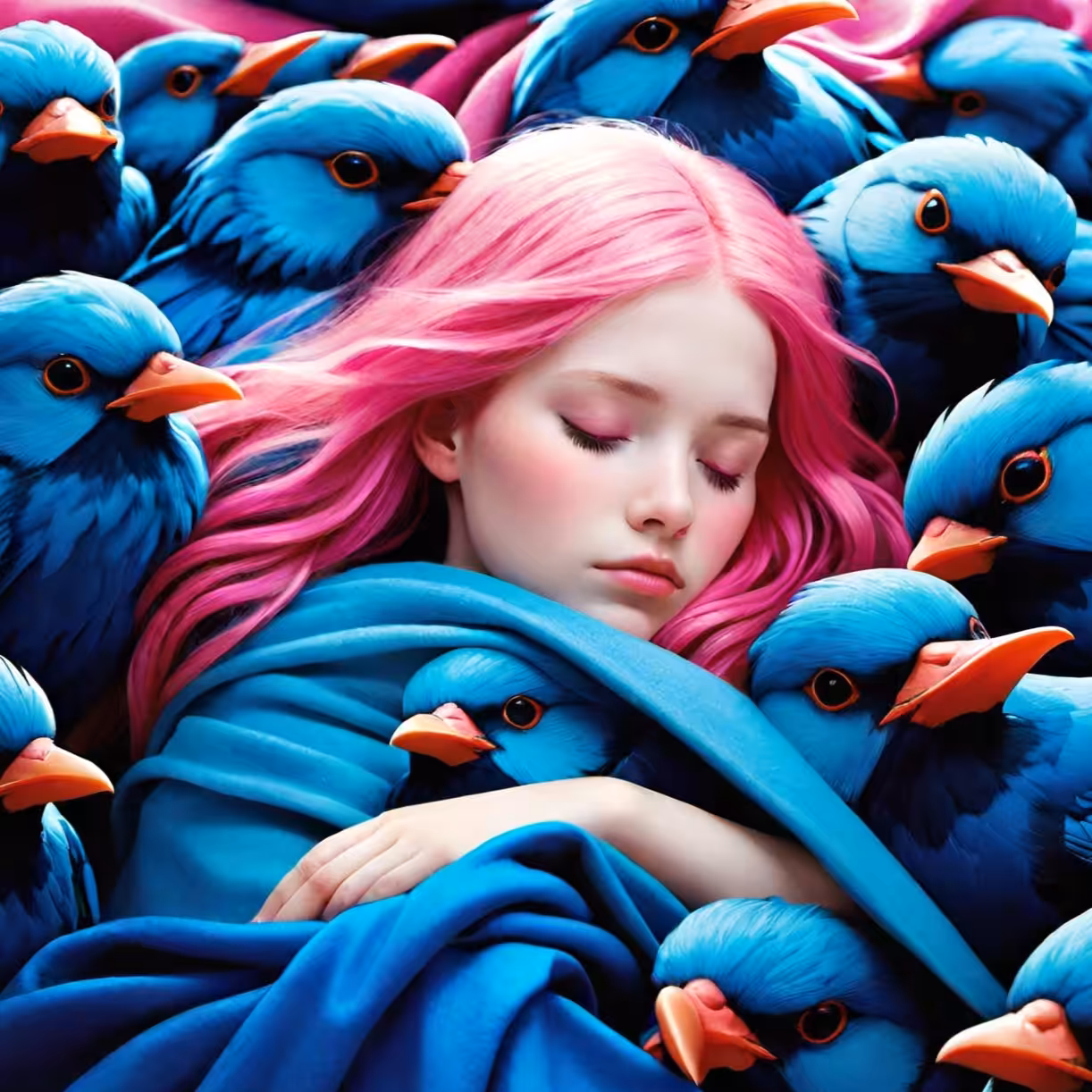 Blue Tide, Pink Flight  #2