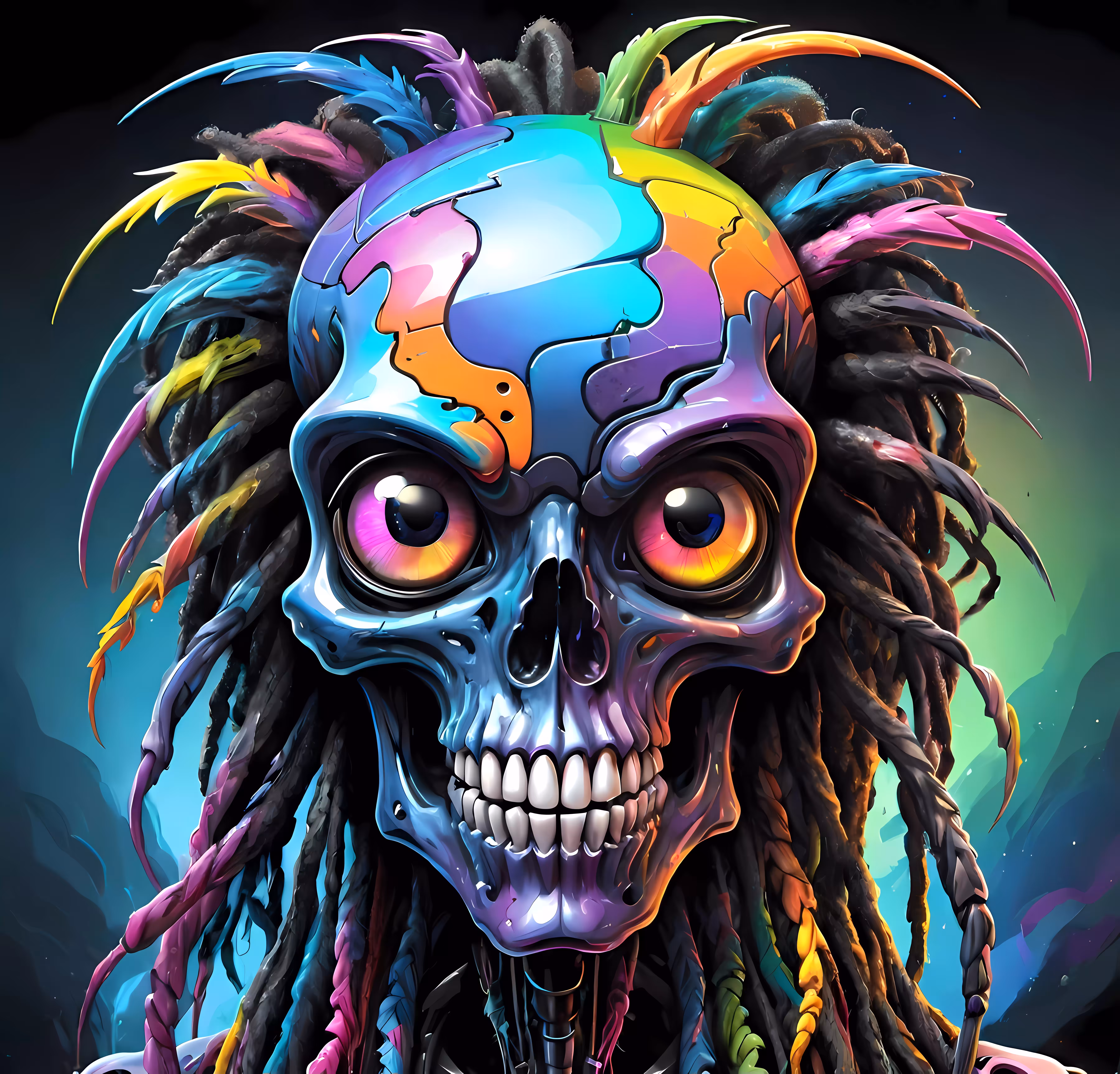 Digital Artworks: Skullbot 2.0 #1