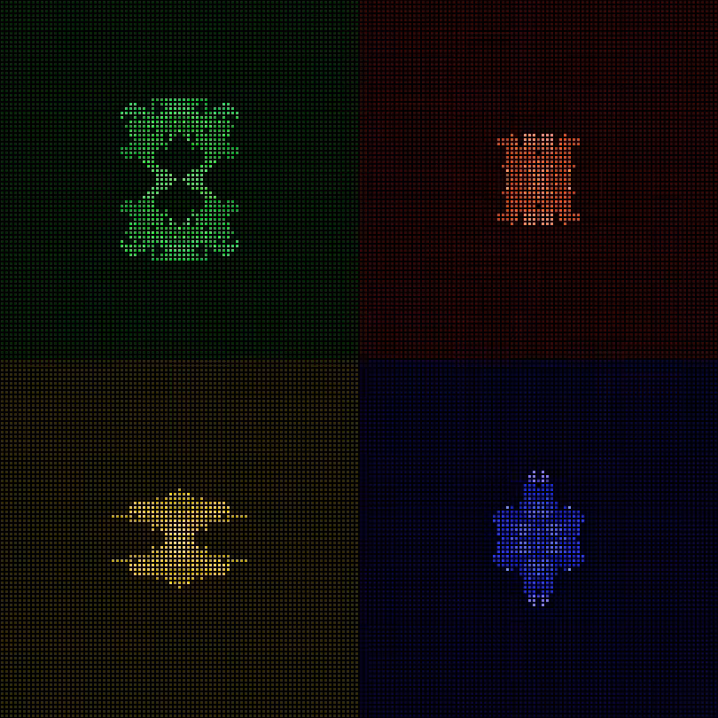 Dither Creatures 2x2 #84