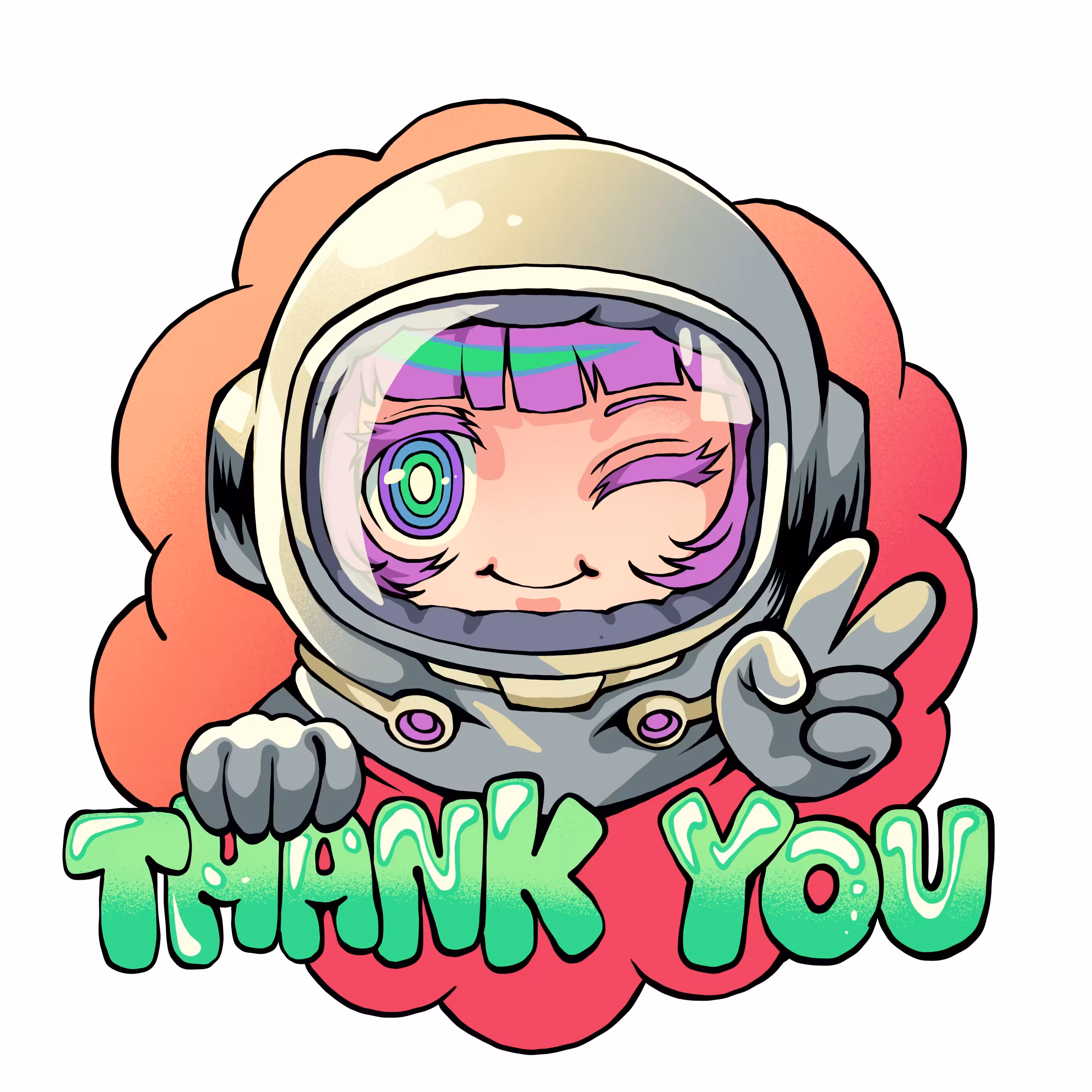 To The Moon Stamp