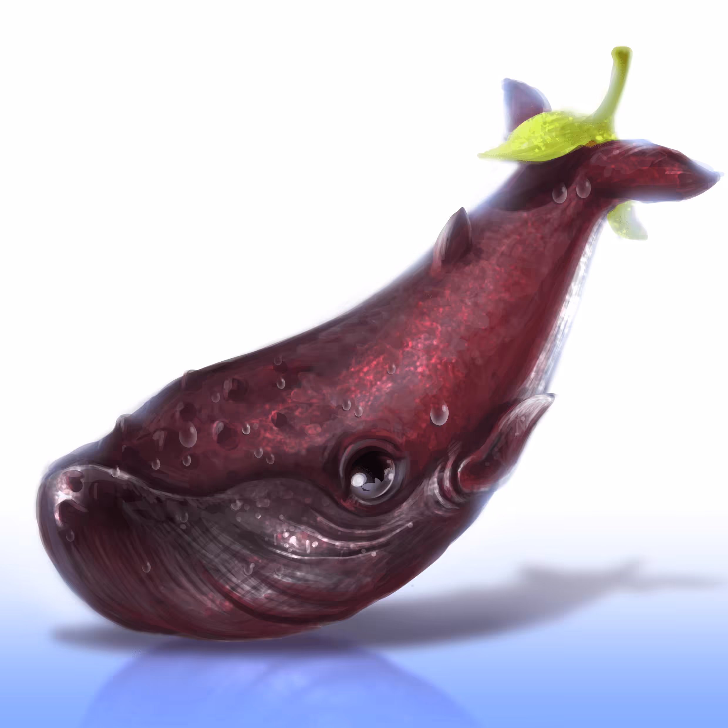 fruit festival: whale eggplant purple  