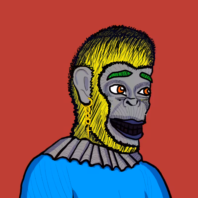 Clown Ape Club Tezos Ultra Superior-CACTUS #50
