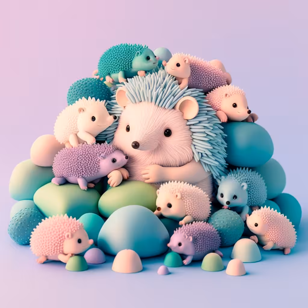 Hedgehog mom