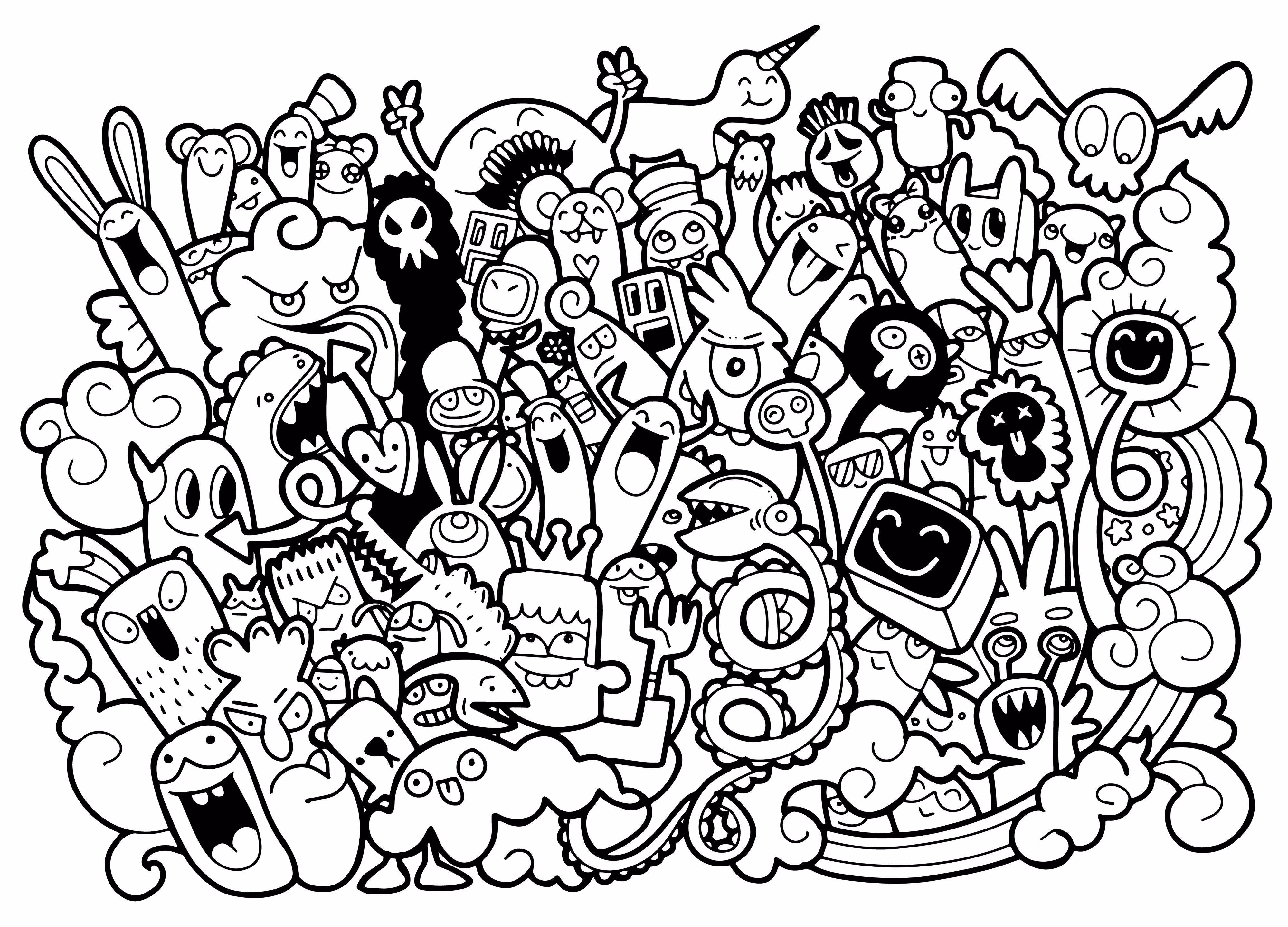 Crazy doodle Monster group