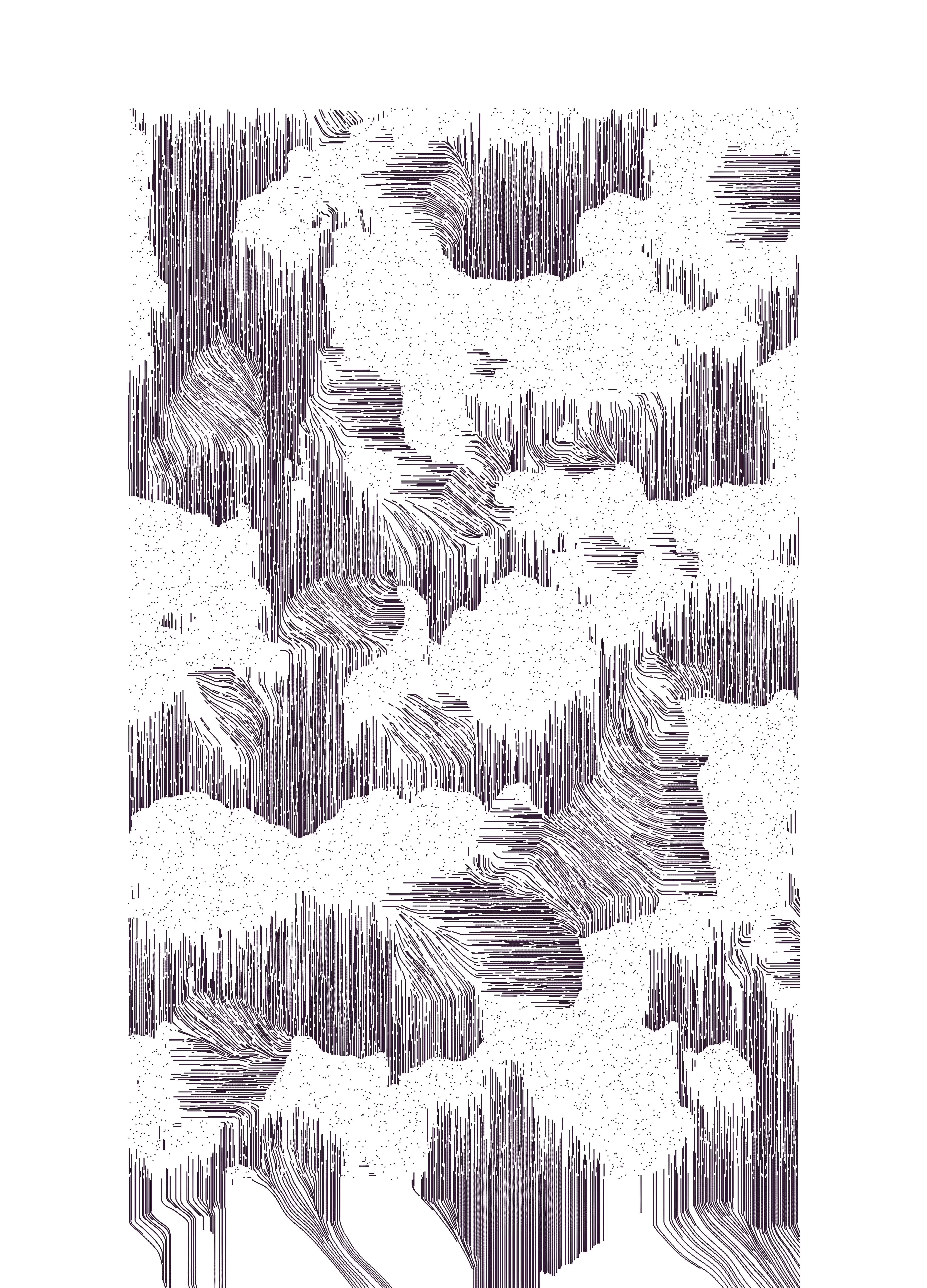 Snow falls