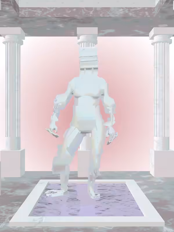 The Victorious Dusky Pale Pink Woman #4710