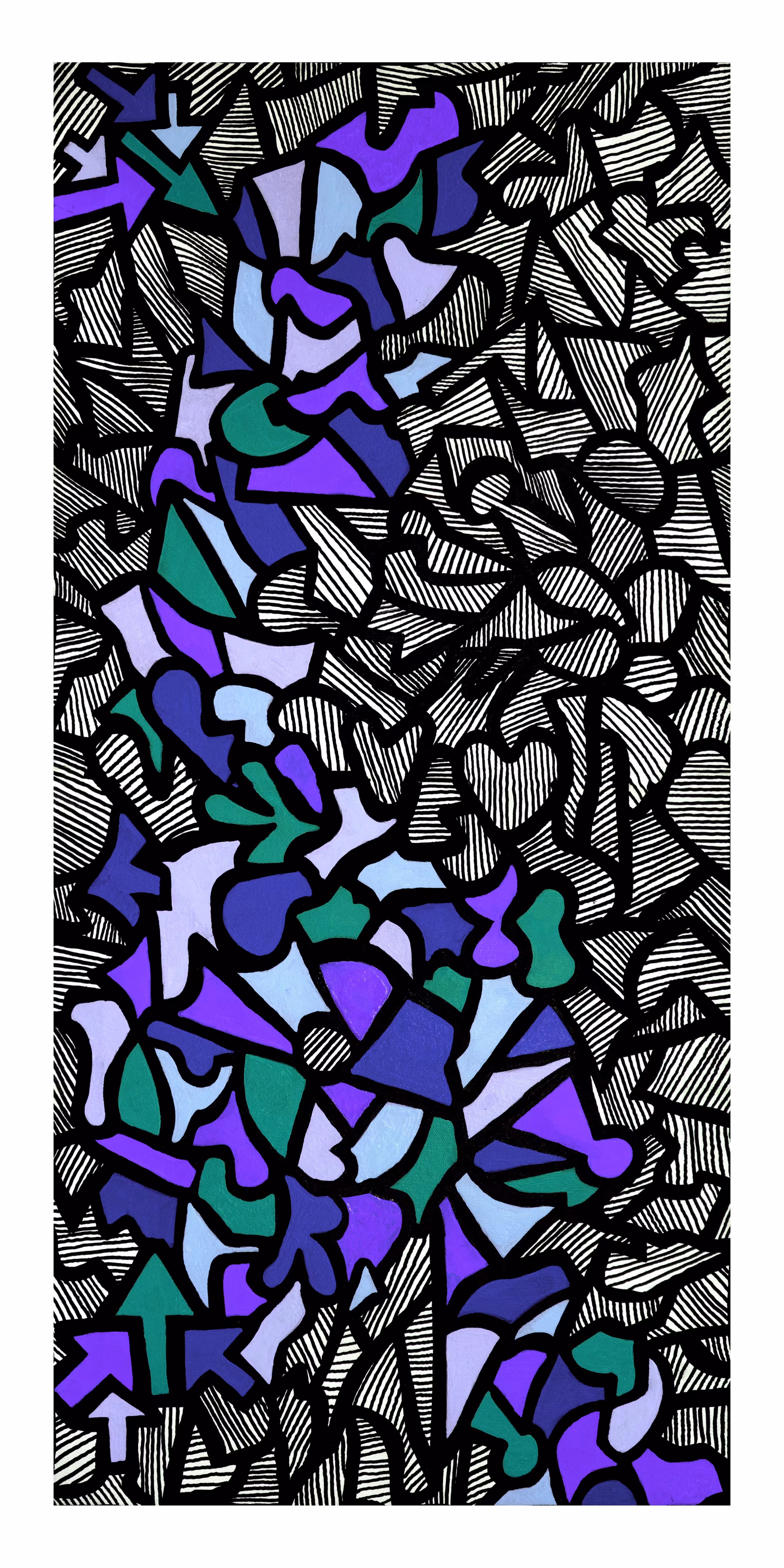 Jason Ostro - Exploration in Animals - Giraffe (Edition of 4)(Violet)