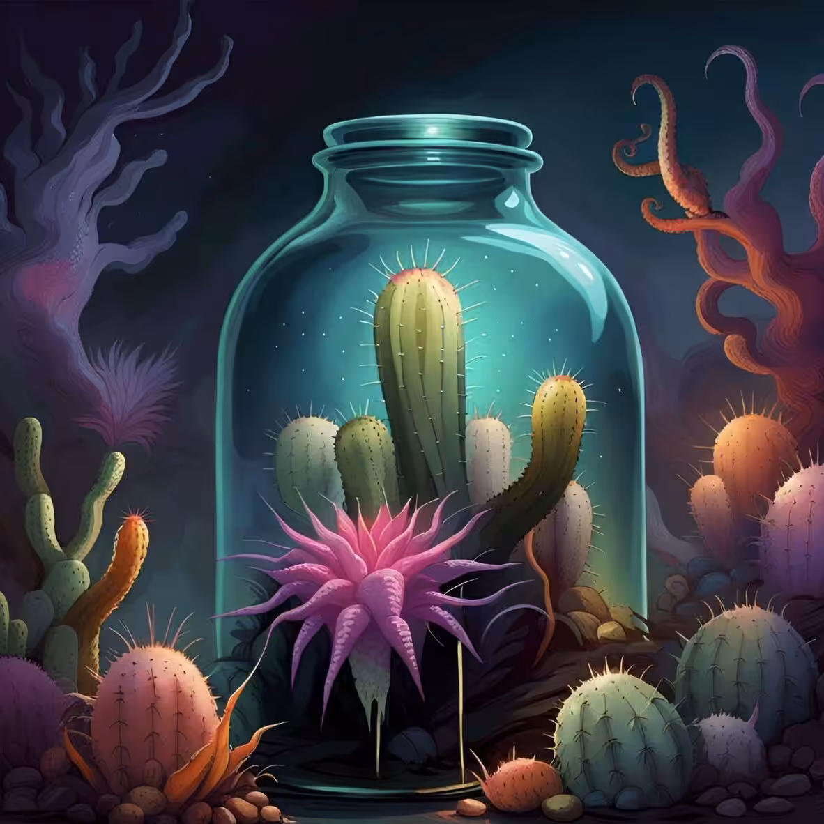 Cactus in a bottle #2